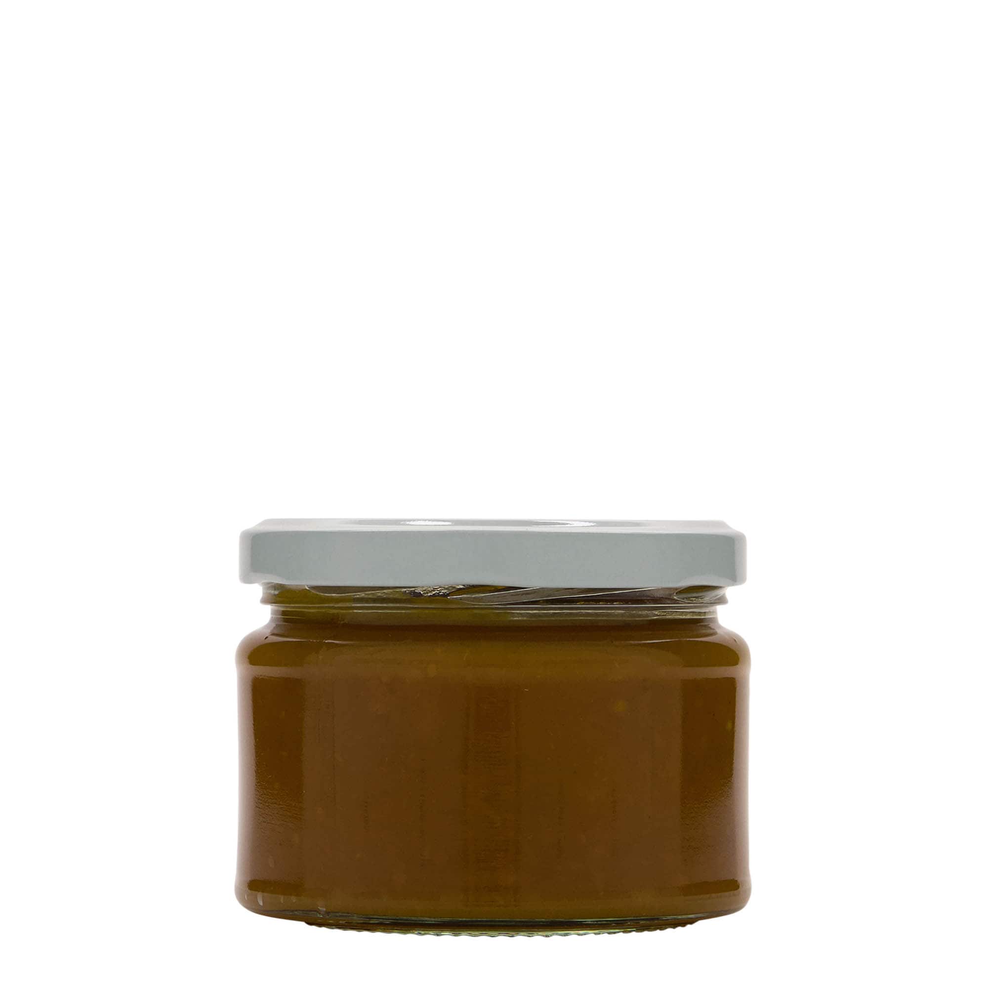 280 ml flat round jar, opening: Twist-off (TO 82)