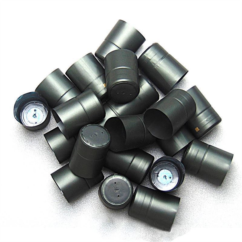 Shrink capsule 32x41, PVC plastic, anthracite Shrink capsule 32x41, PVC plastic, anthracite