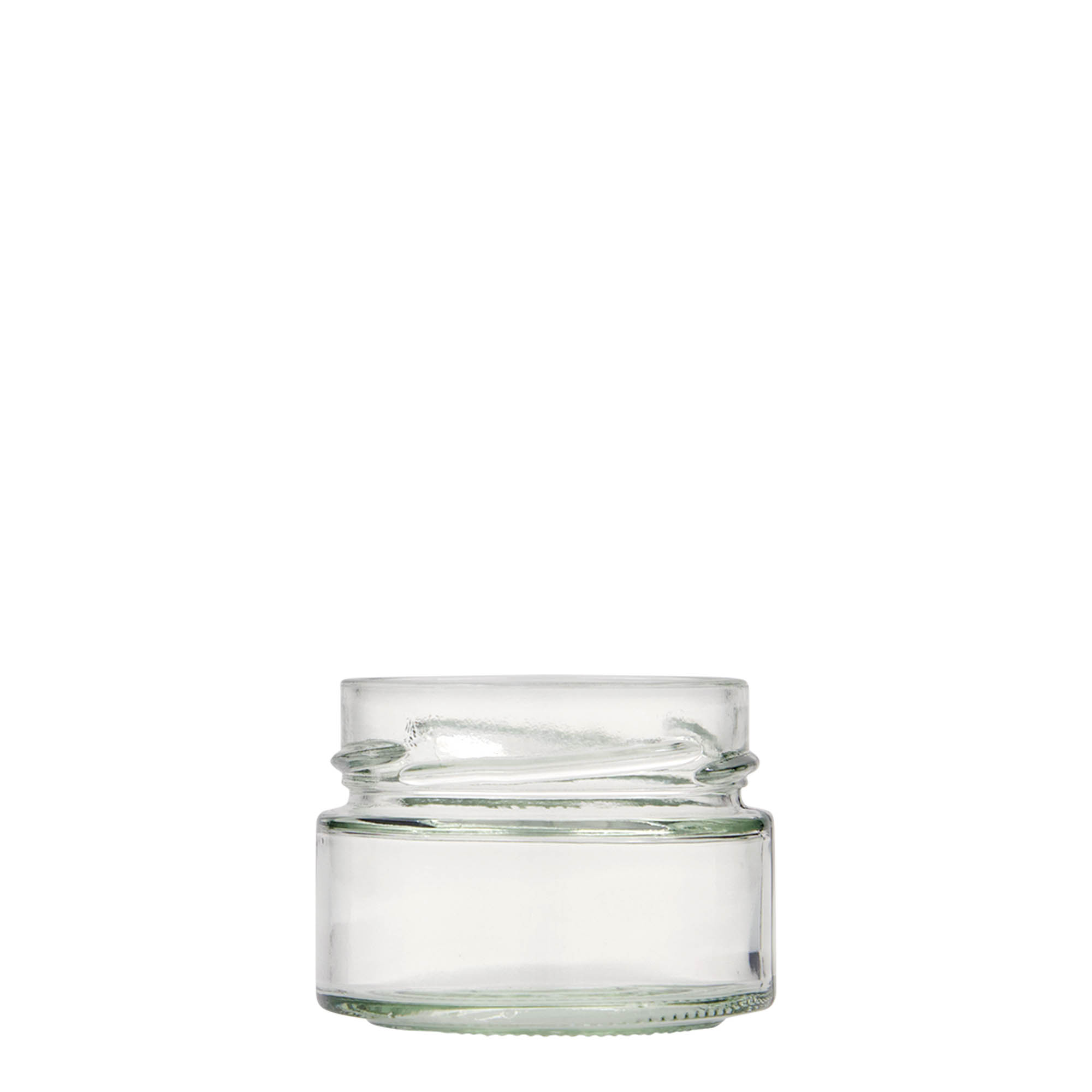 130 ml round glass 'Aurora', opening: Deep-Twist-Off (DTO 66)
