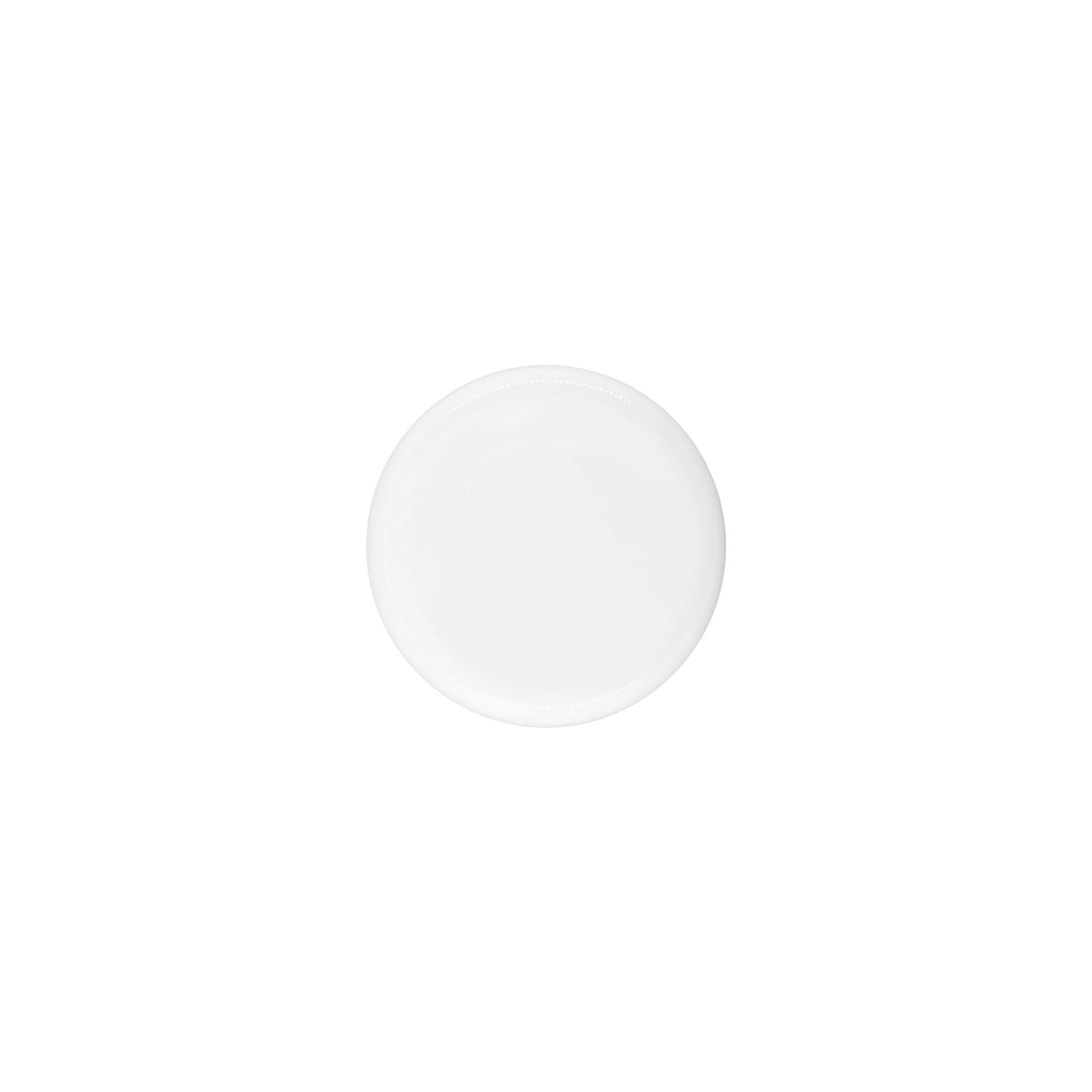 Screw cap for 30 ml 'Bianca', PP plastic, white Screw cap for 30 ml 'Bianca', PP plastic, white