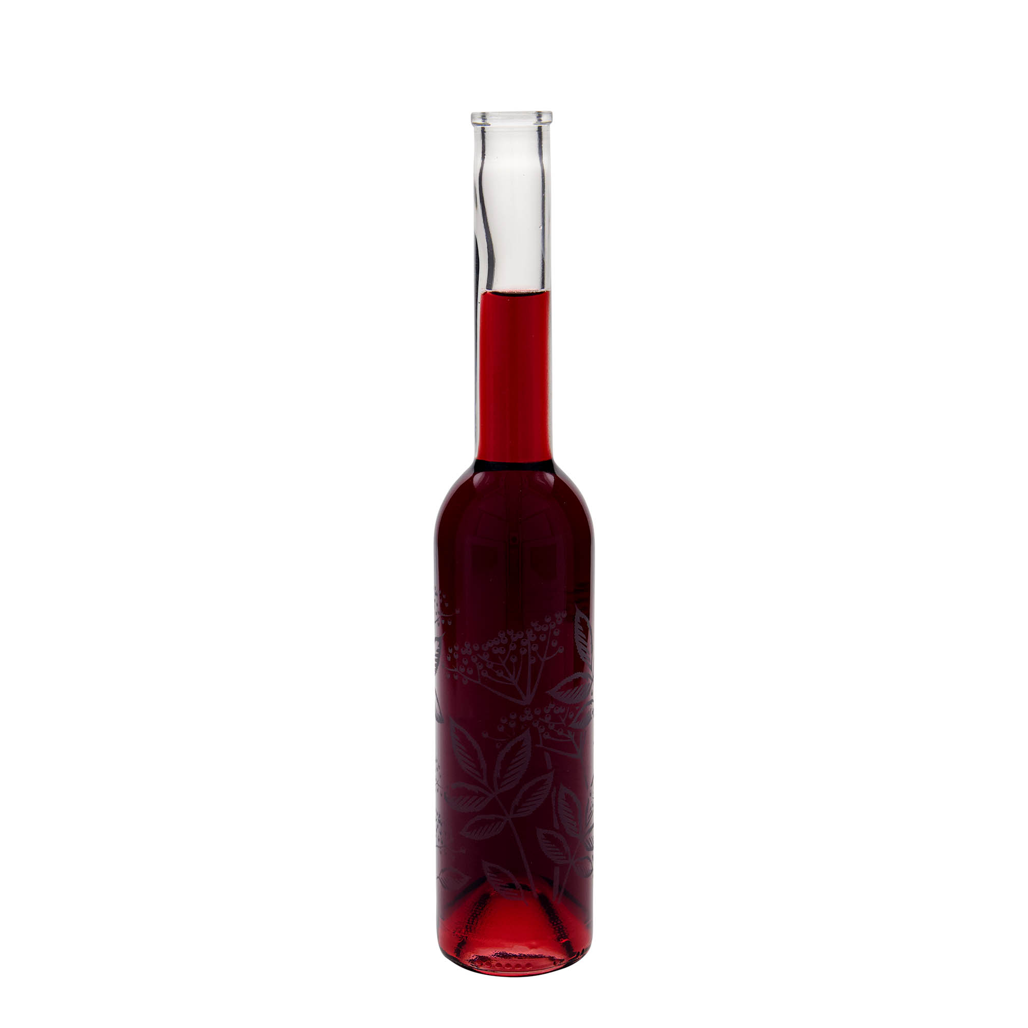 350 ml glass bottle 'Opera', design: elderberry, opening: cork 350 ml glass bottle 'Opera', design: elderberry, opening: cork