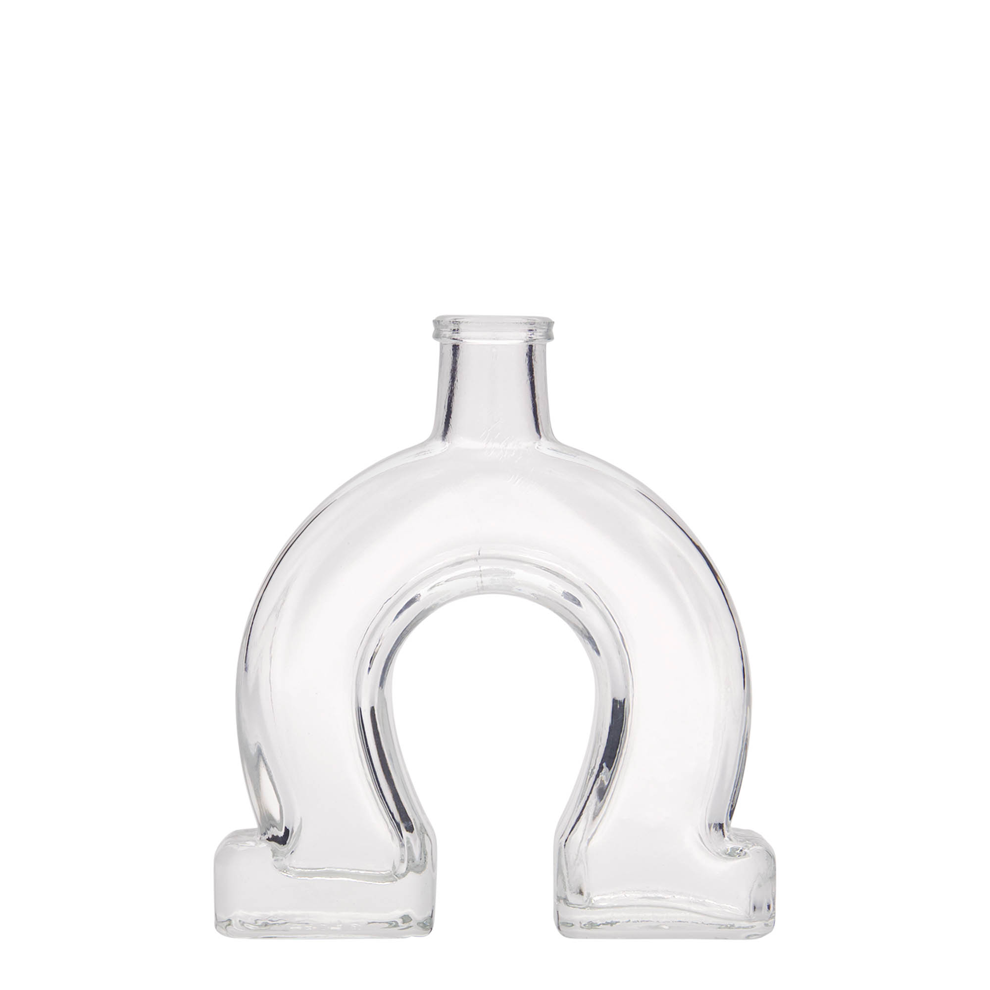 100 ml glass bottle 'Horseshoe', opening: cork