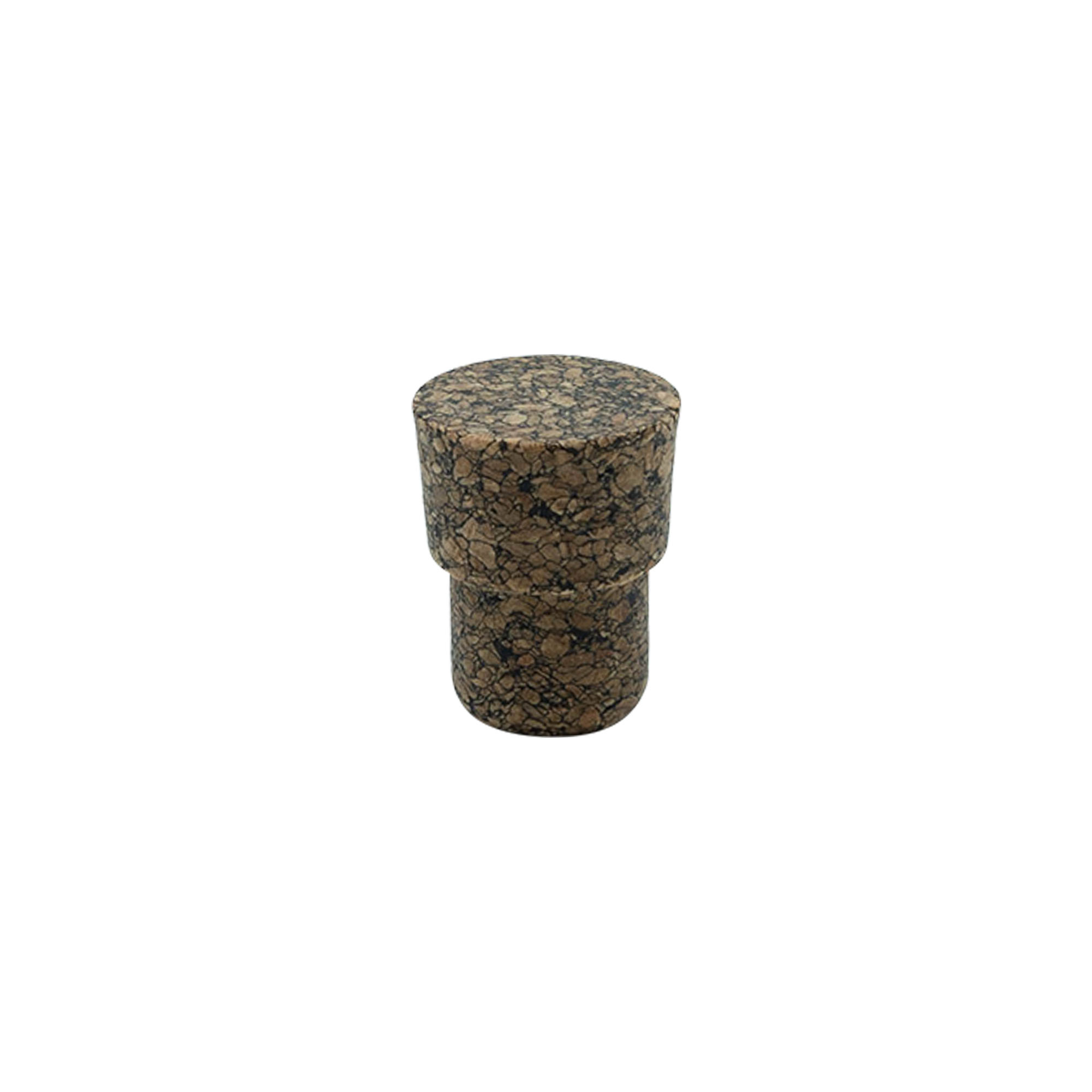 Handle cork 'Cornice' 19.5 mm, Corkcoal, for opening: cork