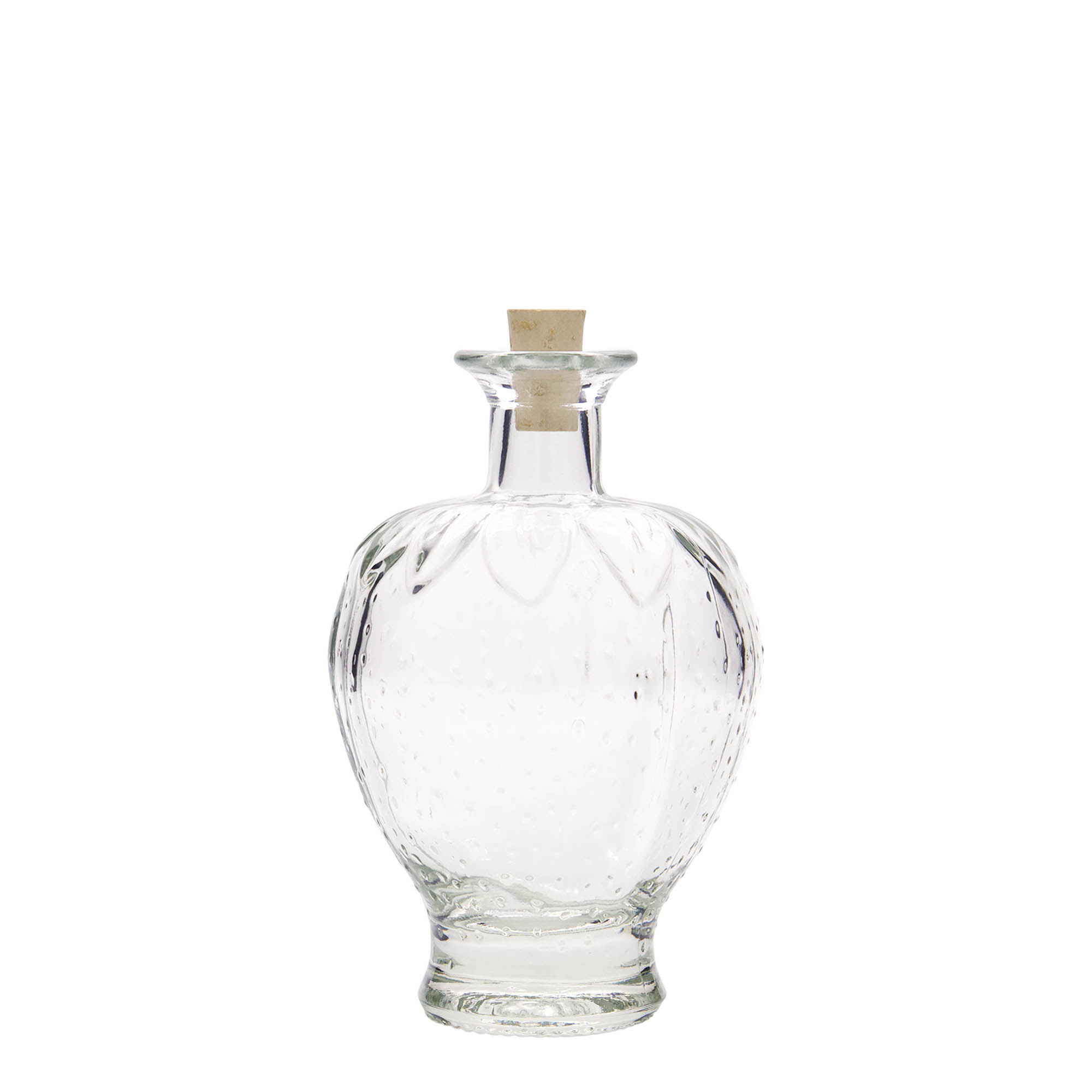 200 ml glass bottle 'Strawberry', opening: cork 200 ml glass bottle 'Strawberry', opening: cork