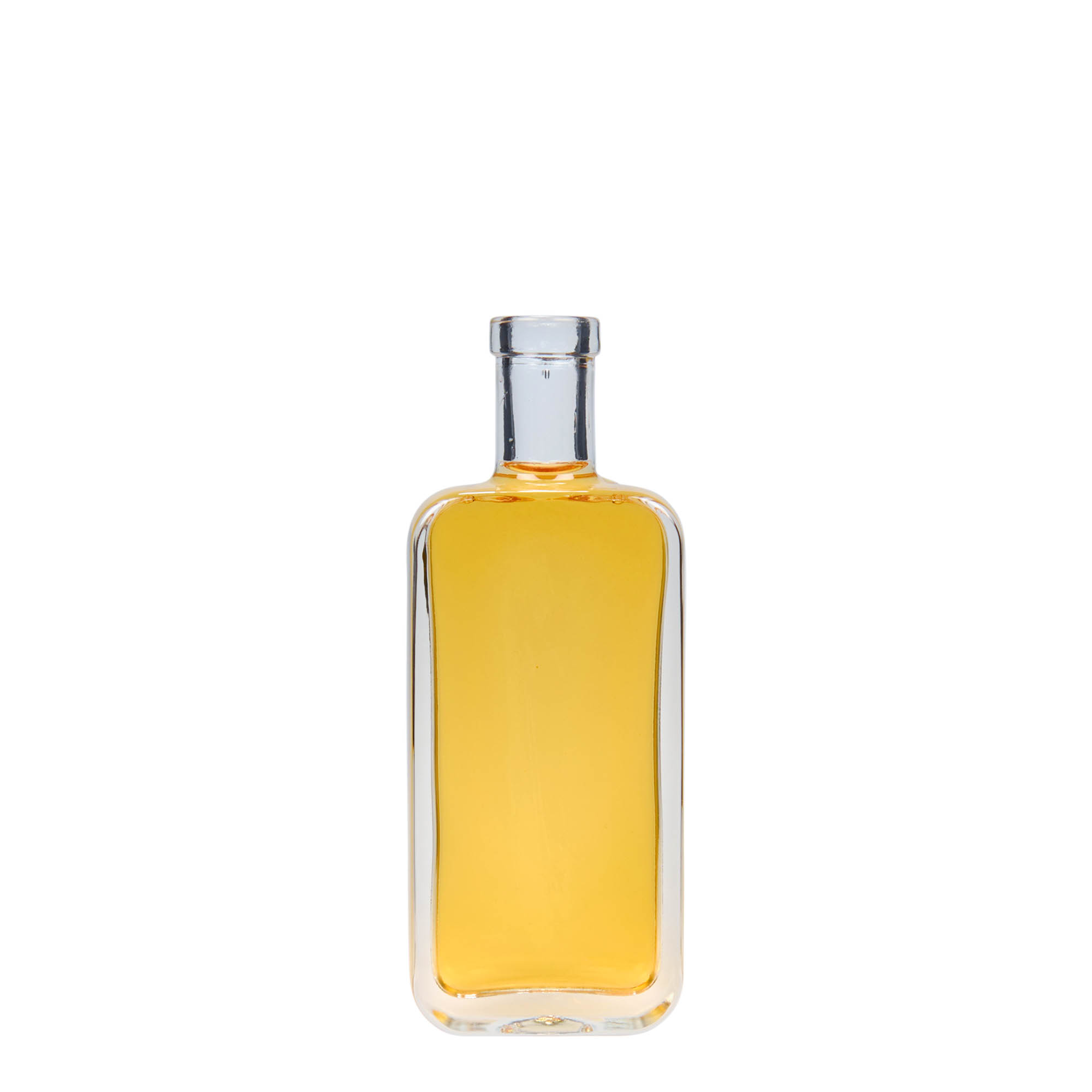 100 ml glass bottle 'Nice', rectangular, opening: cork