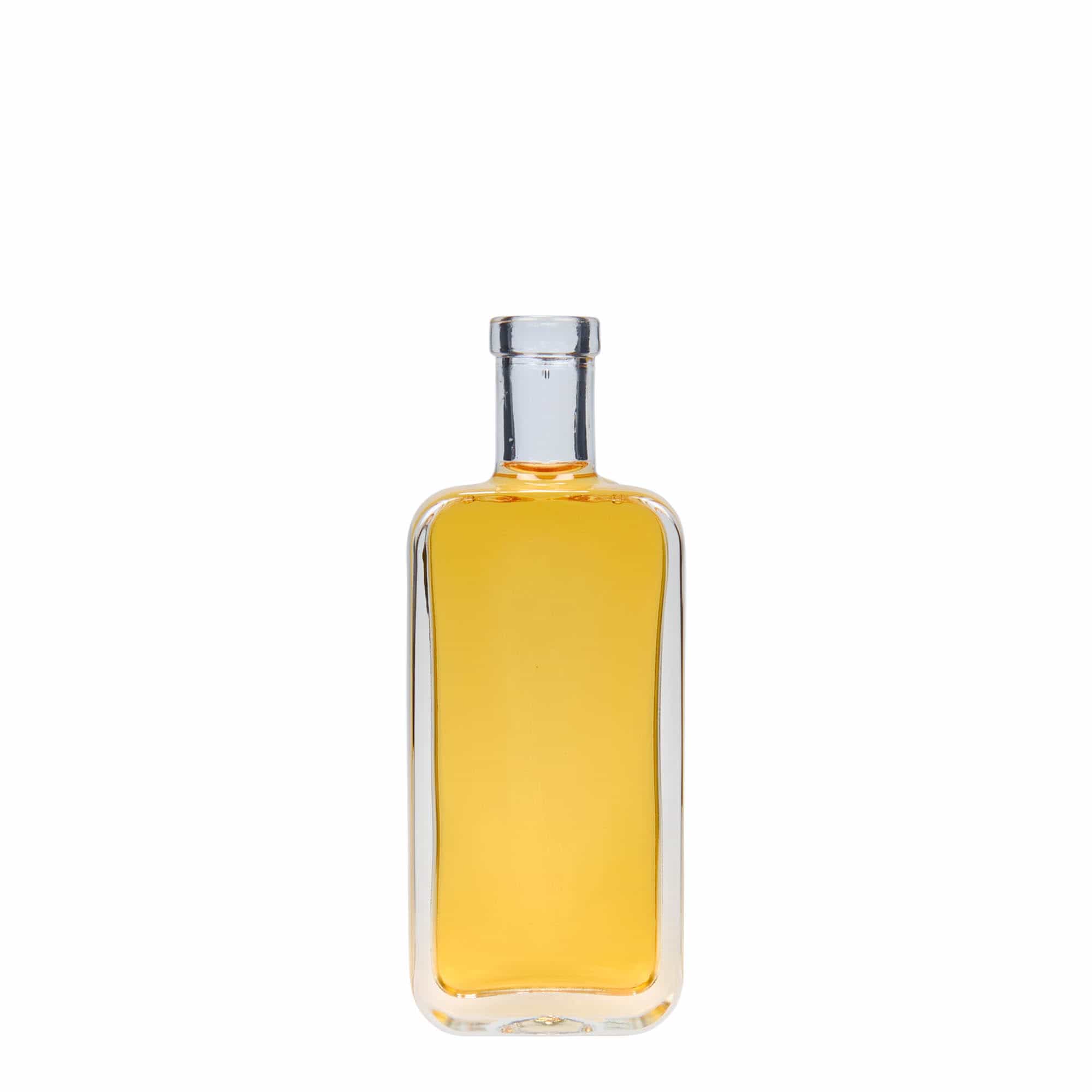 100 ml glass bottle ‘Nice’, rectangular, opening: cork