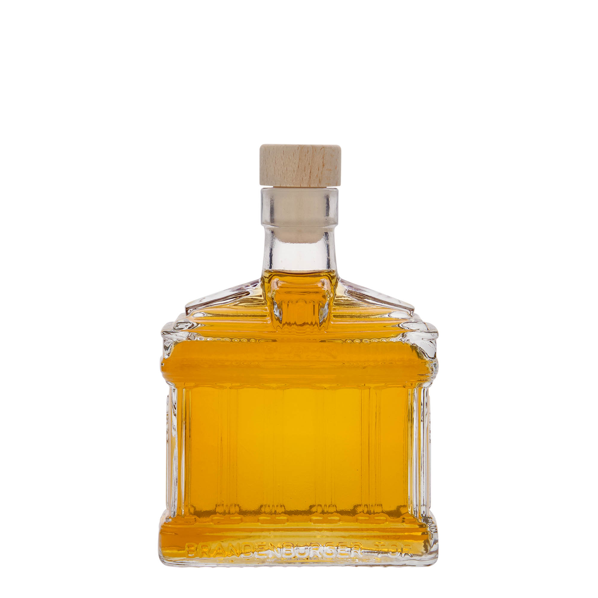 200 ml glass bottle 'Brandenburg Gate', opening: cork