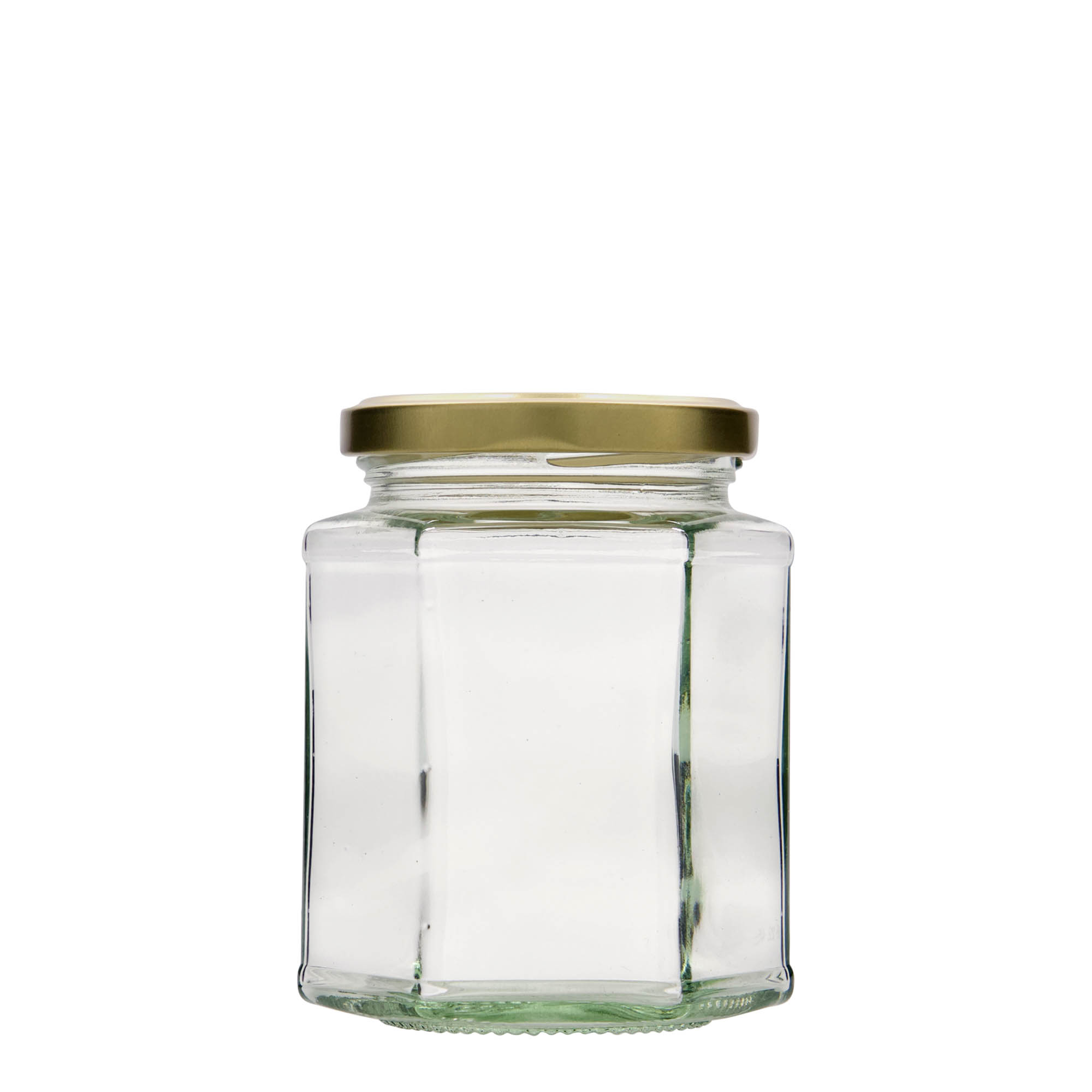 324 ml hexagonal glass, opening: twist-off (TO 66) 324 ml hexagonal glass, opening: twist-off (TO 66)