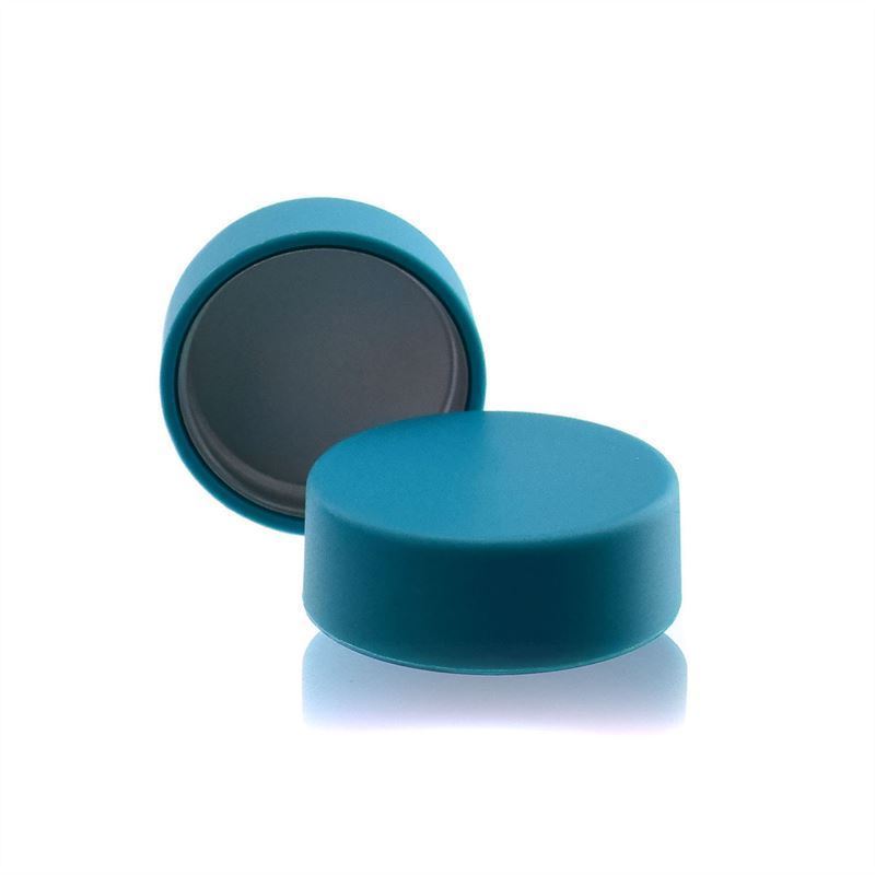 Screw cap, ABS plastic, turquoise, for opening: GPI 28/400 Screw cap, ABS plastic, turquoise, for opening: GPI 28/400