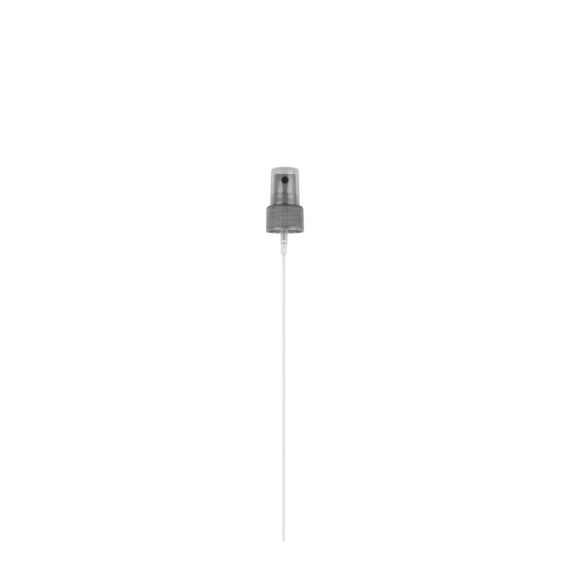 Screw cap spray atomiser, PP plastic, silver, for opening: 24/410