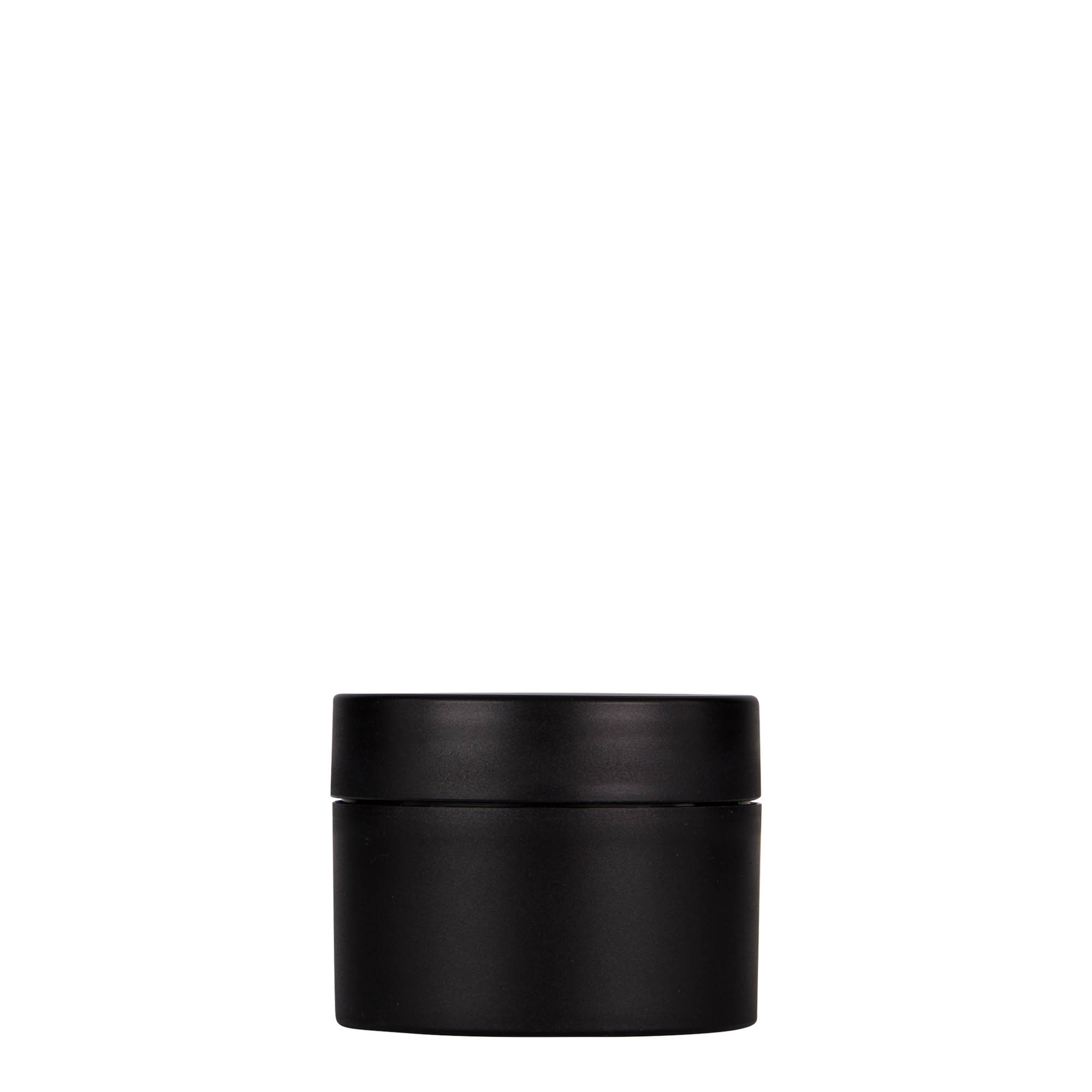 50 ml plastic jar 'Antonella', PP, black, opening: screw cap