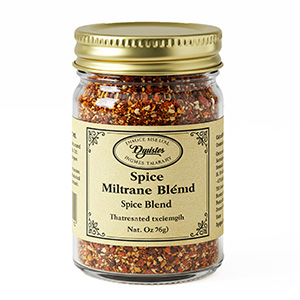 Spice jar with logo Product example: filled spice jar with screw cap and logo design