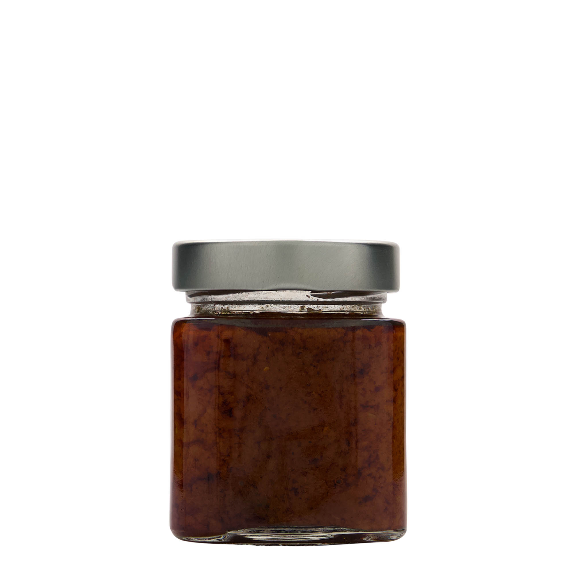 212 ml square glass 'Ikarus', opening: Deep-Twist-Off (DTO 63)