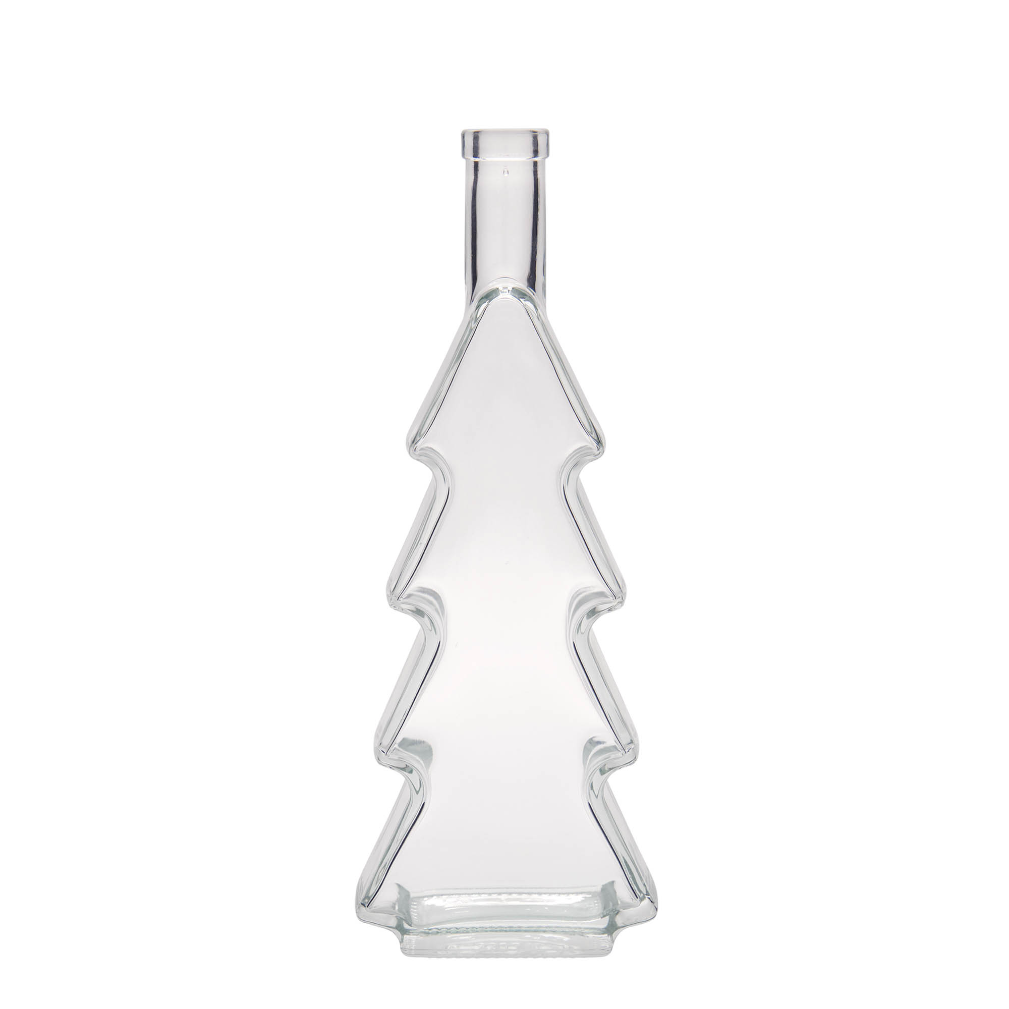 500 ml glass bottle 'Christmas tree', opening: cork