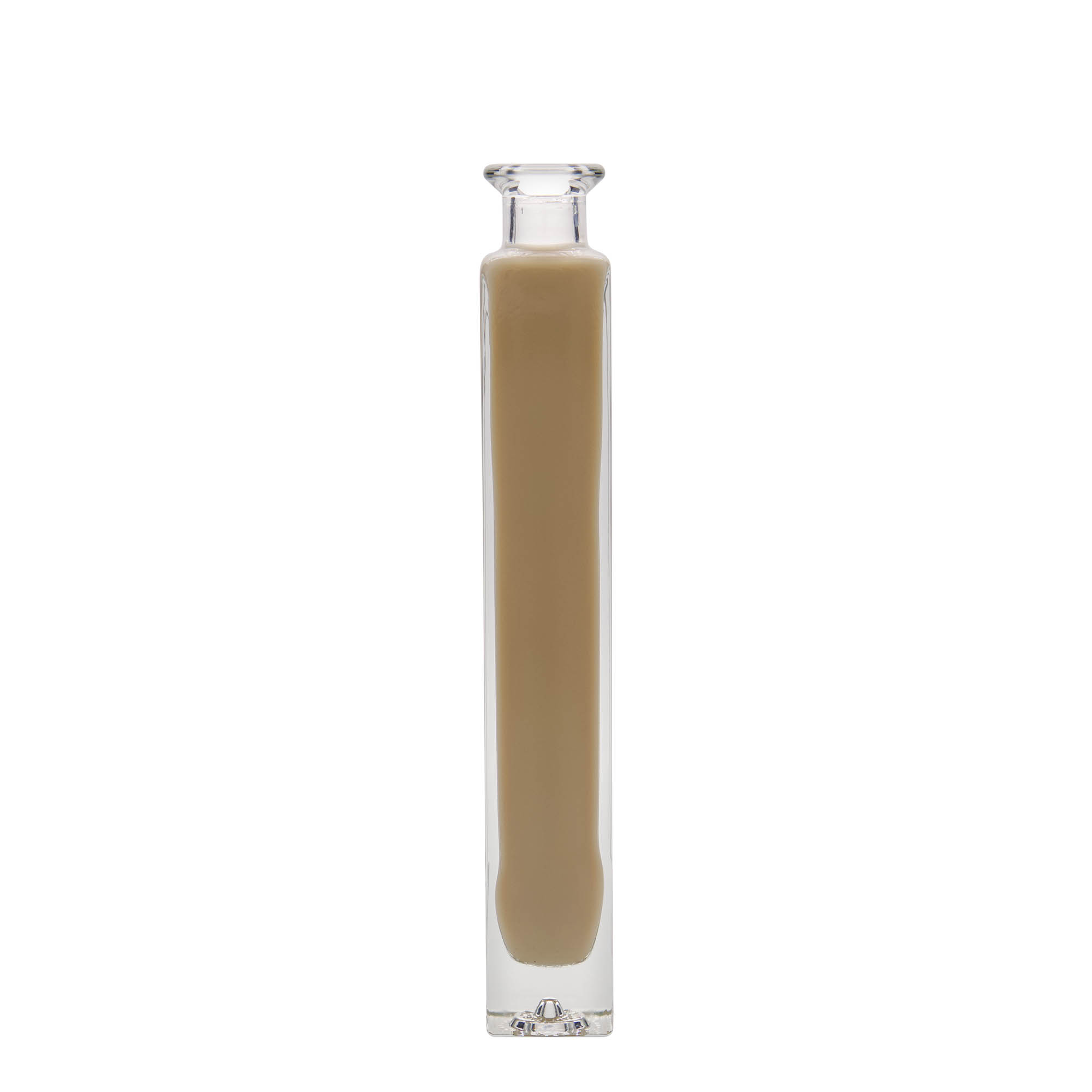 200 ml glass bottle 'Tommy', square, opening: cork
