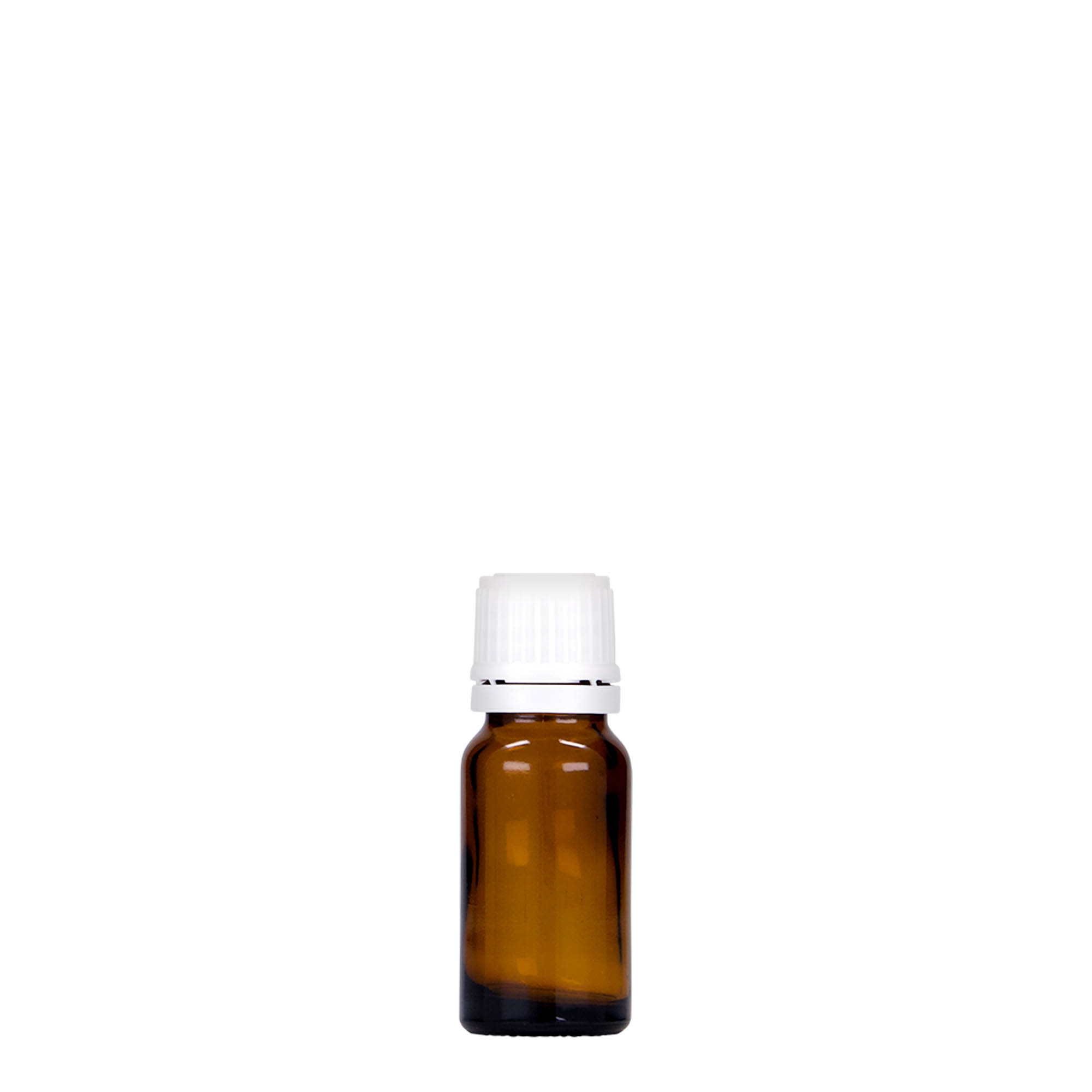 10 ml medicine bottle, glass, brown, opening: DIN 18 10 ml medicine bottle, glass, brown, opening: DIN 18