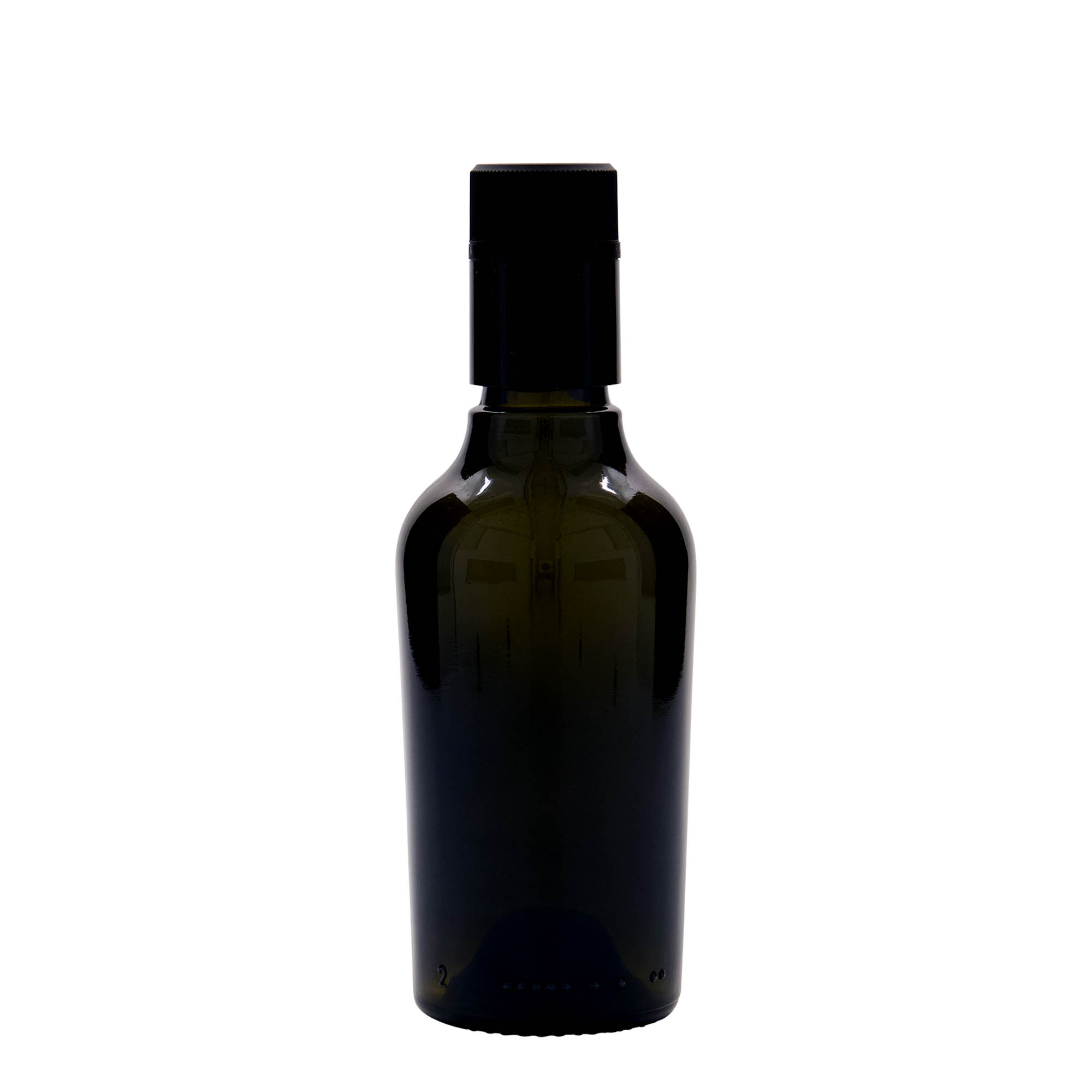 250 ml Vinegar/Oil Bottle 'Oleum', Glass, Antique Green, Opening: DOP
