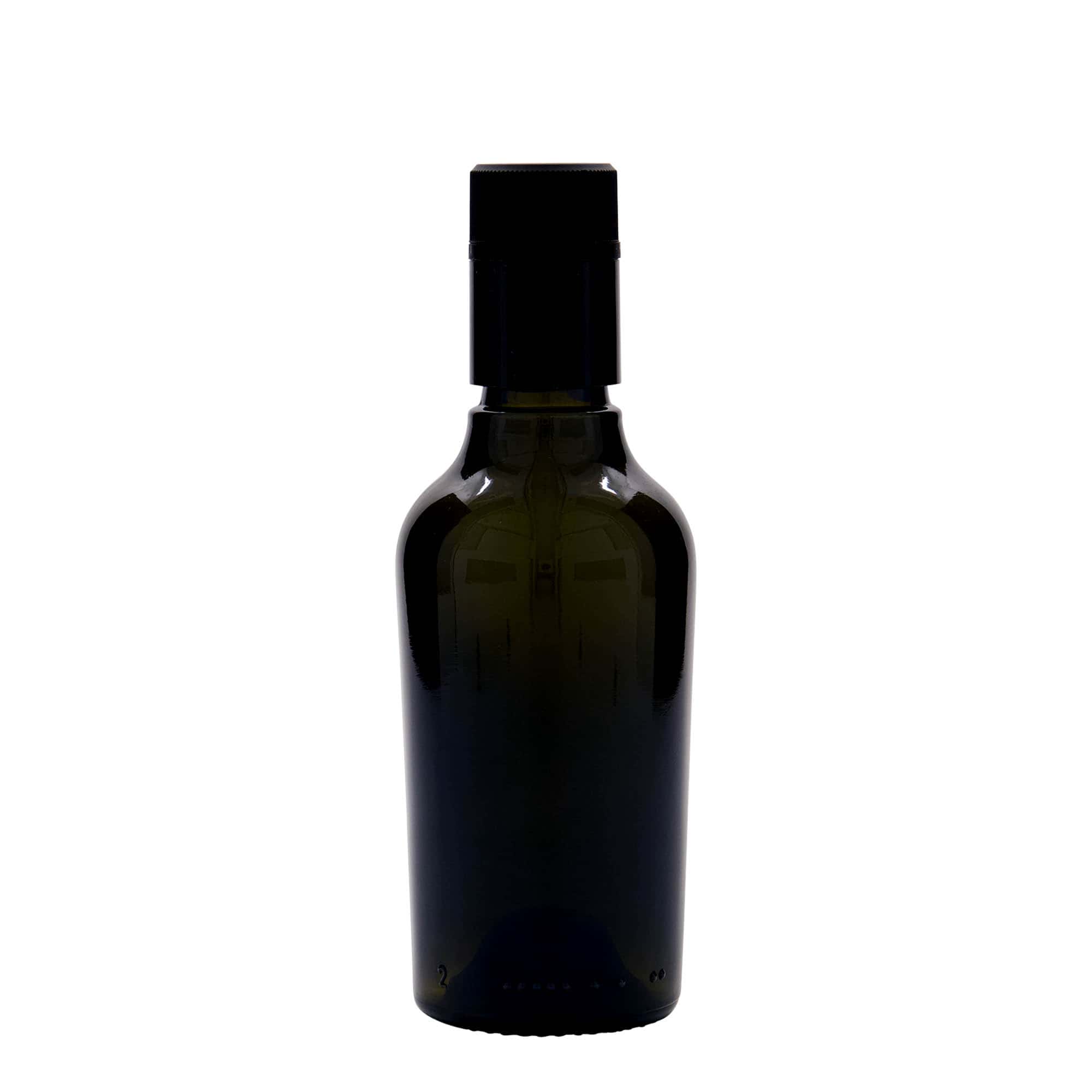 250 ml Vinegar/Oil Bottle ‘Oleum’, Glass, Antique Green, Opening: DOP