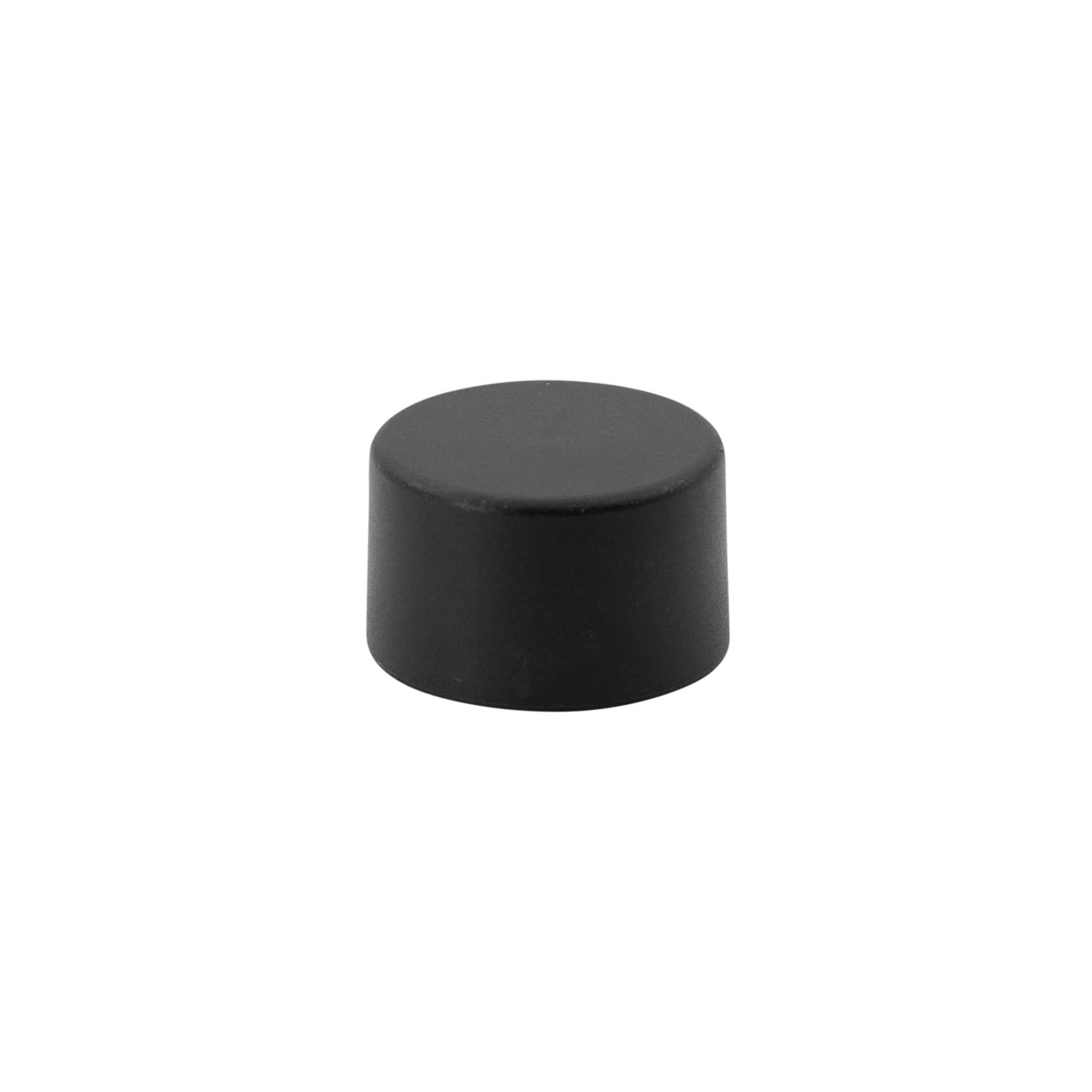 Screw cap, metal-plastic, black, for opening: PP 28 Screw cap, metal-plastic, black, for opening: PP 28
