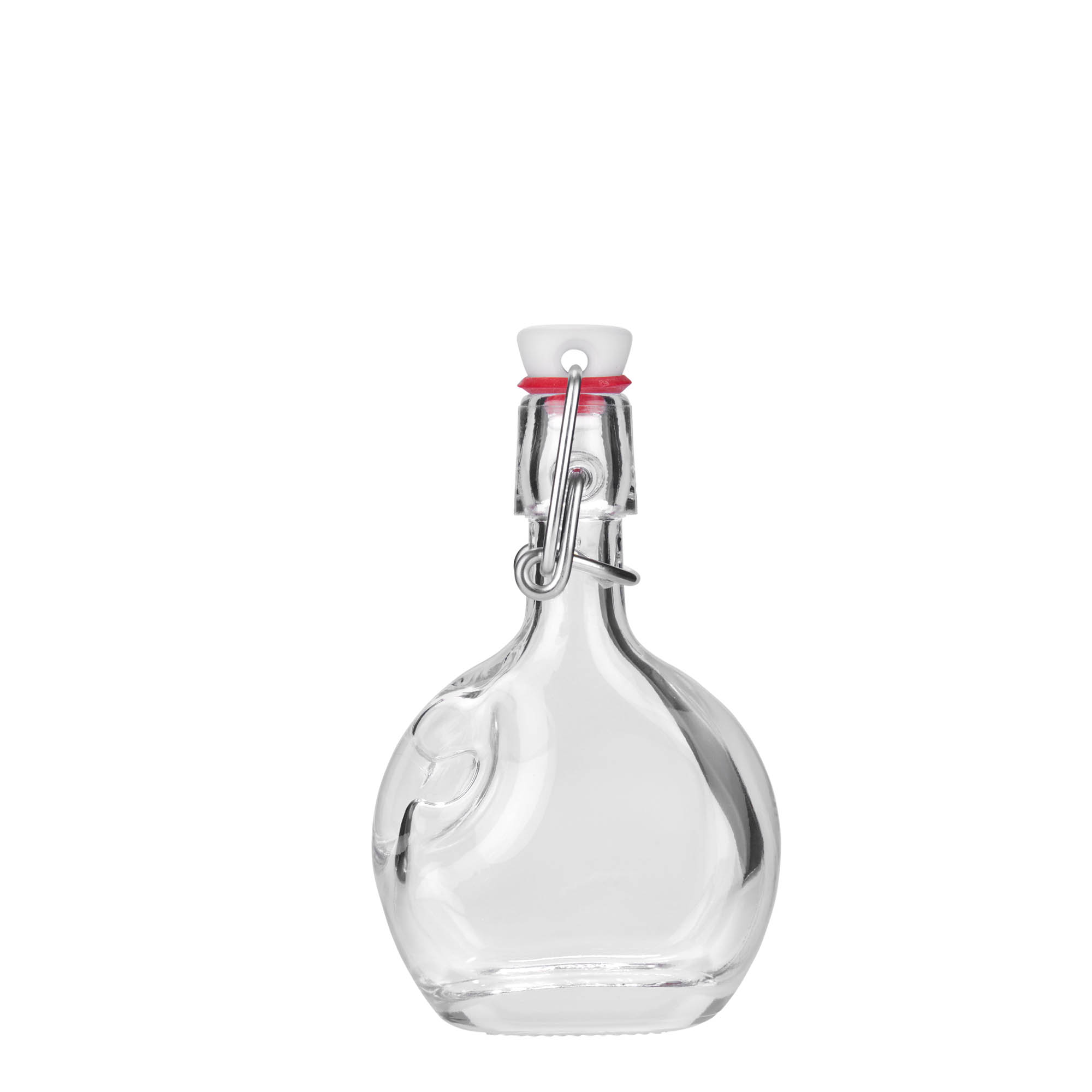 40 ml glass bottle 'Lukas', oval, opening: swing top closure