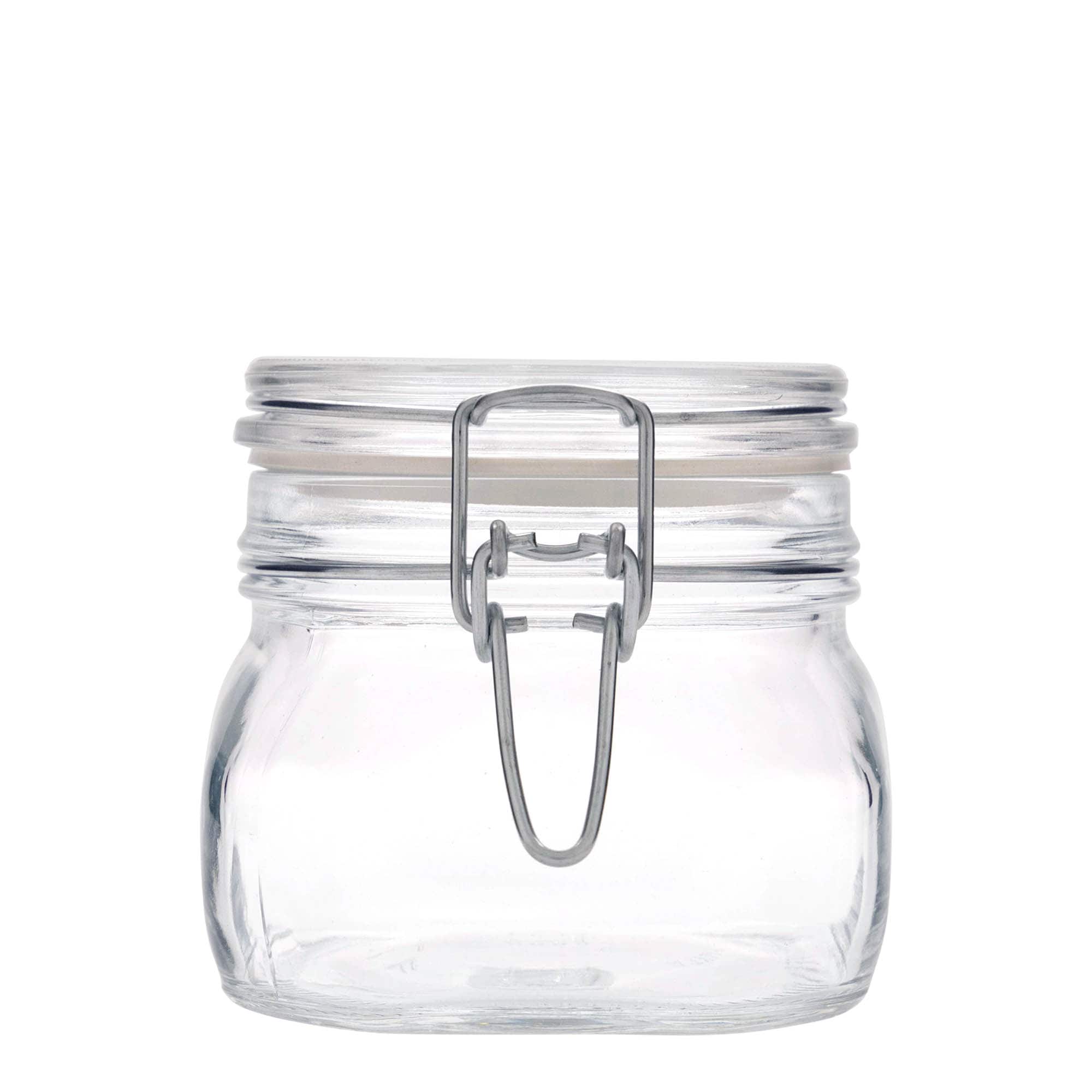 500 ml wire bail jar ‘Fido’, square, opening: wire bail closure