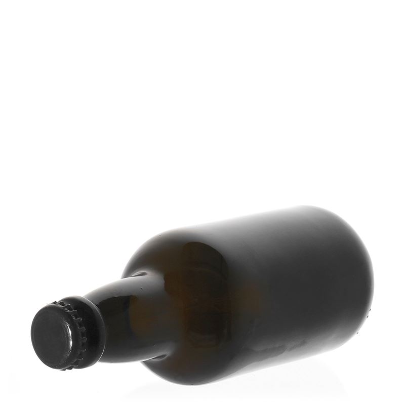 330 ml beer bottle 'Era', glass, antique green, opening: crown cap