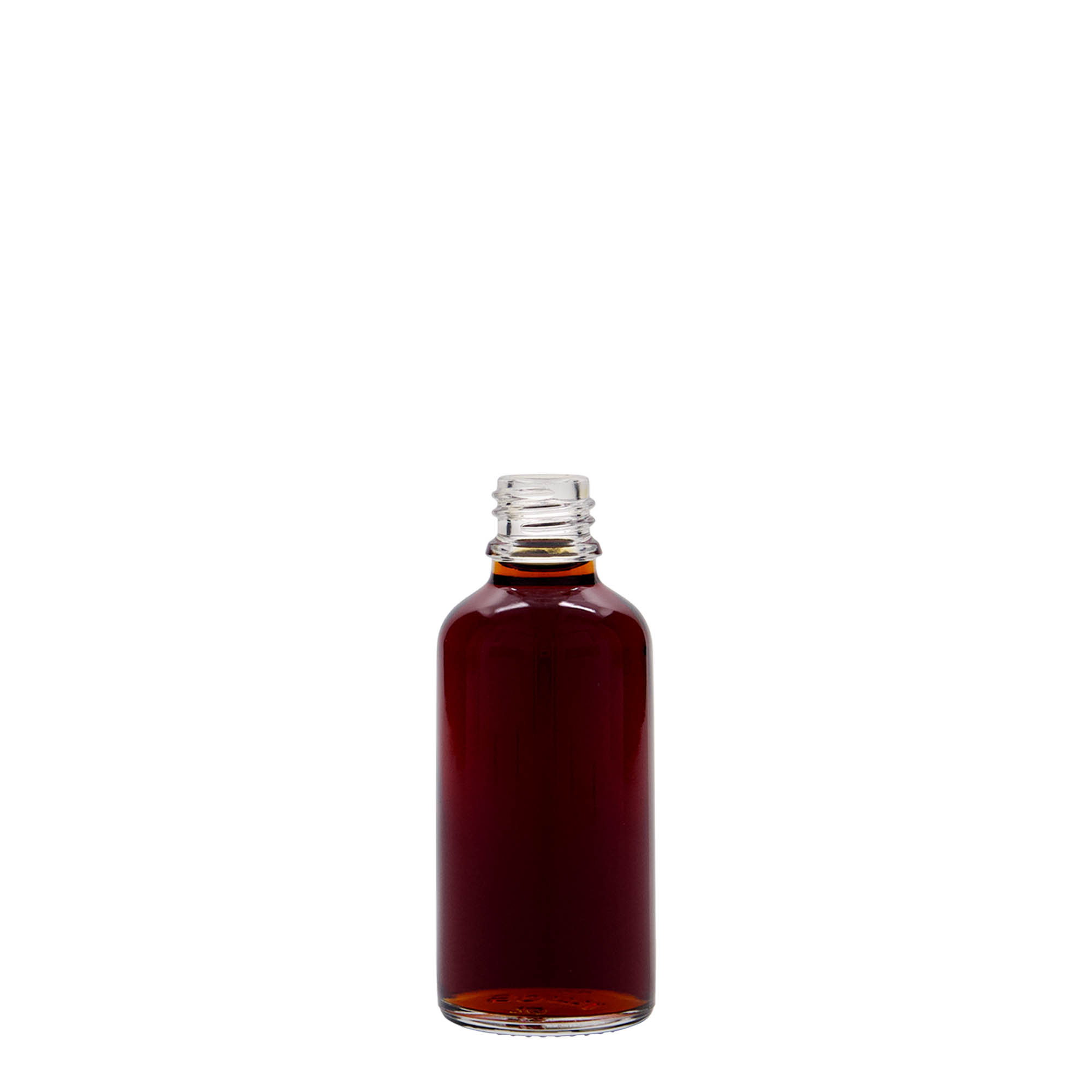 50 ml medical bottle, glass, opening: DIN 18