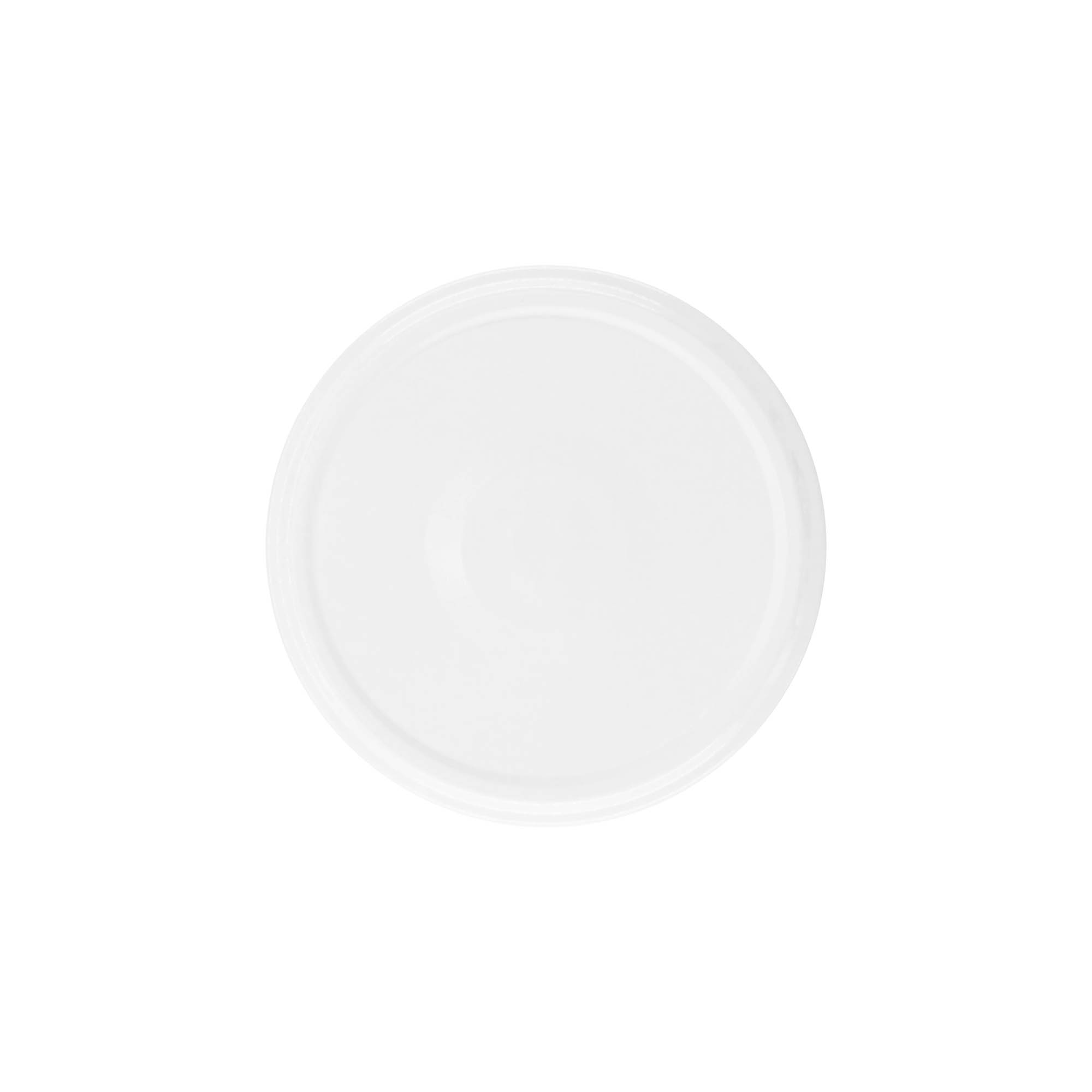 Twist off lid, tinplate, white, for opening: TO 82 Twist off lid, tinplate, white, for opening: TO 82