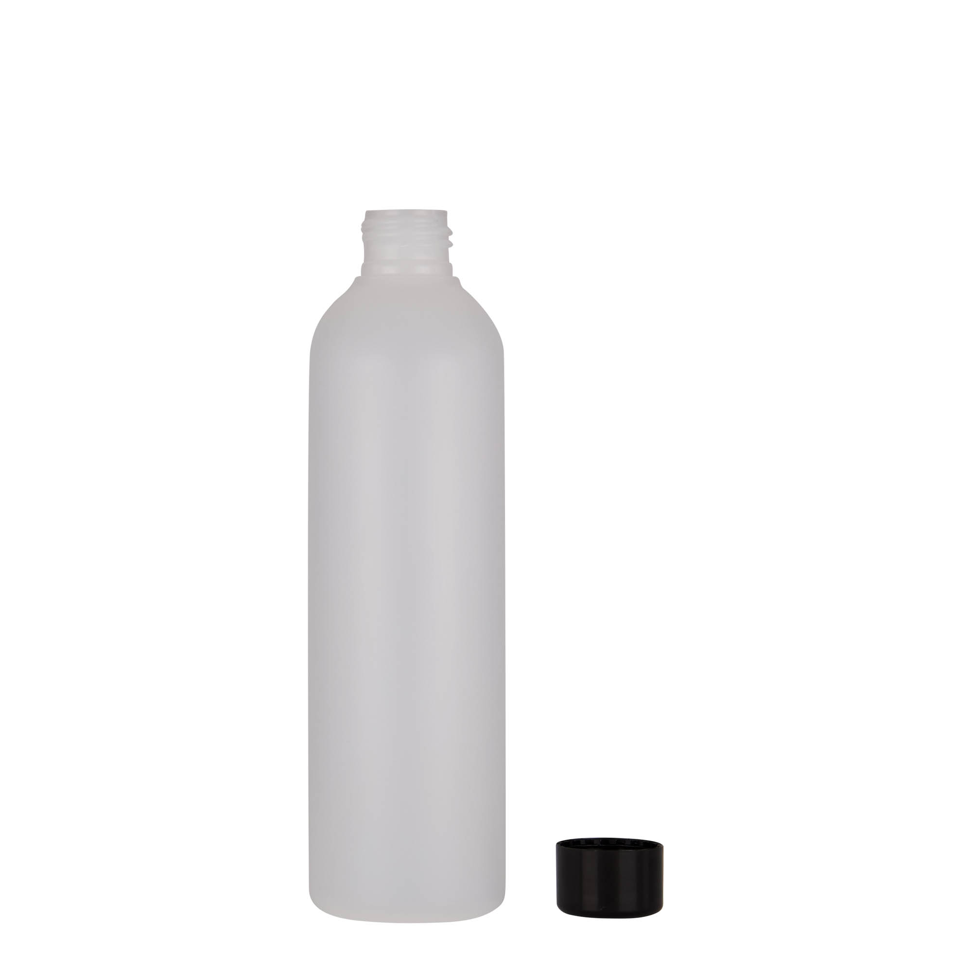 250 ml plastic bottle 'Tuffy', HDPE, natural, opening: 24/410