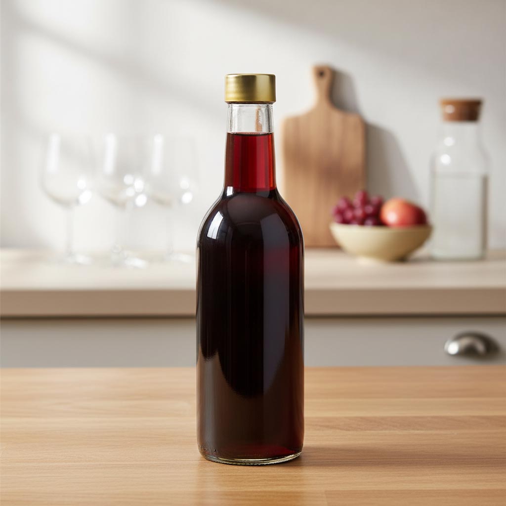 Screw cap, metal-wood, wood-coloured, for opening: PP 28