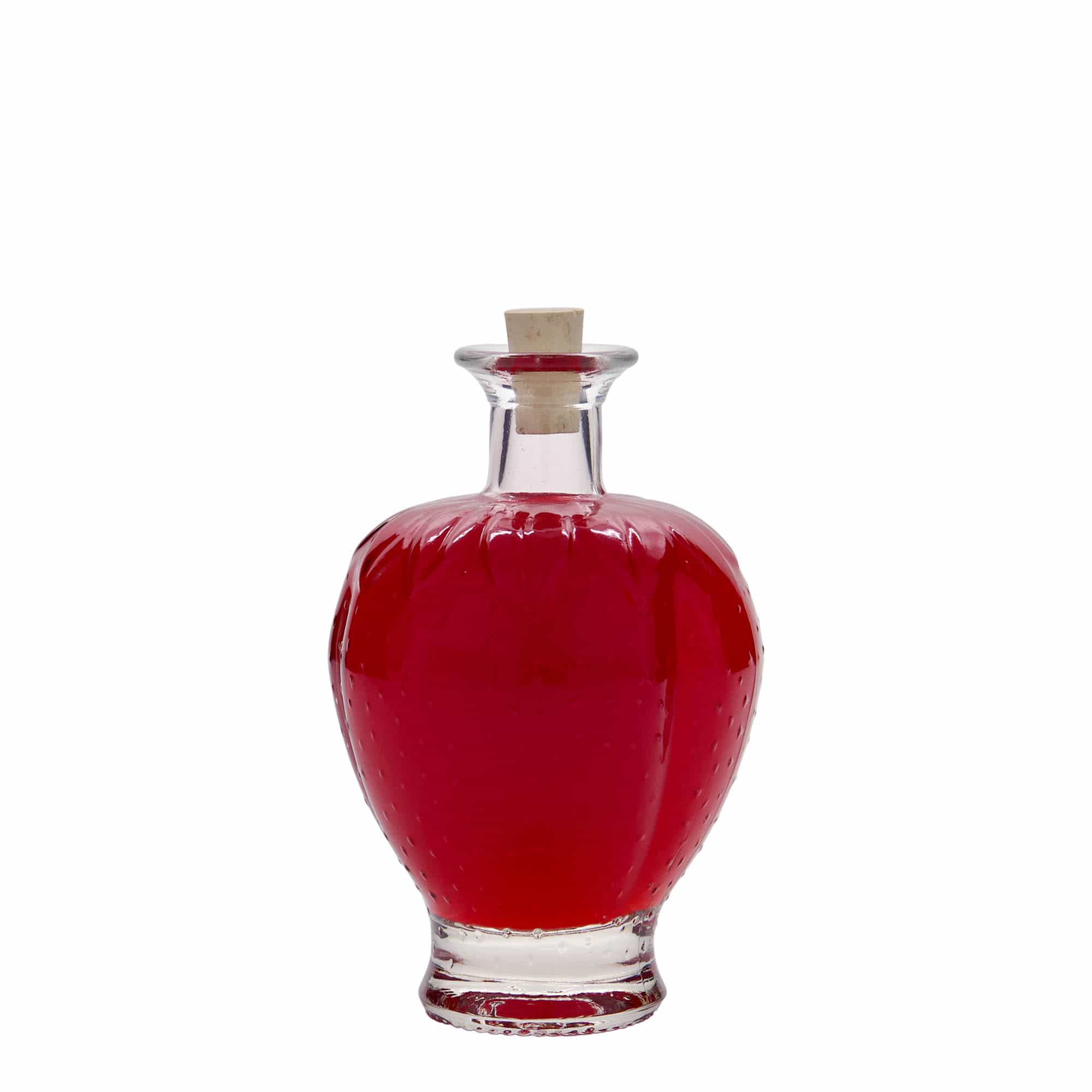 200 ml glass bottle ‘Strawberry’, opening: cork