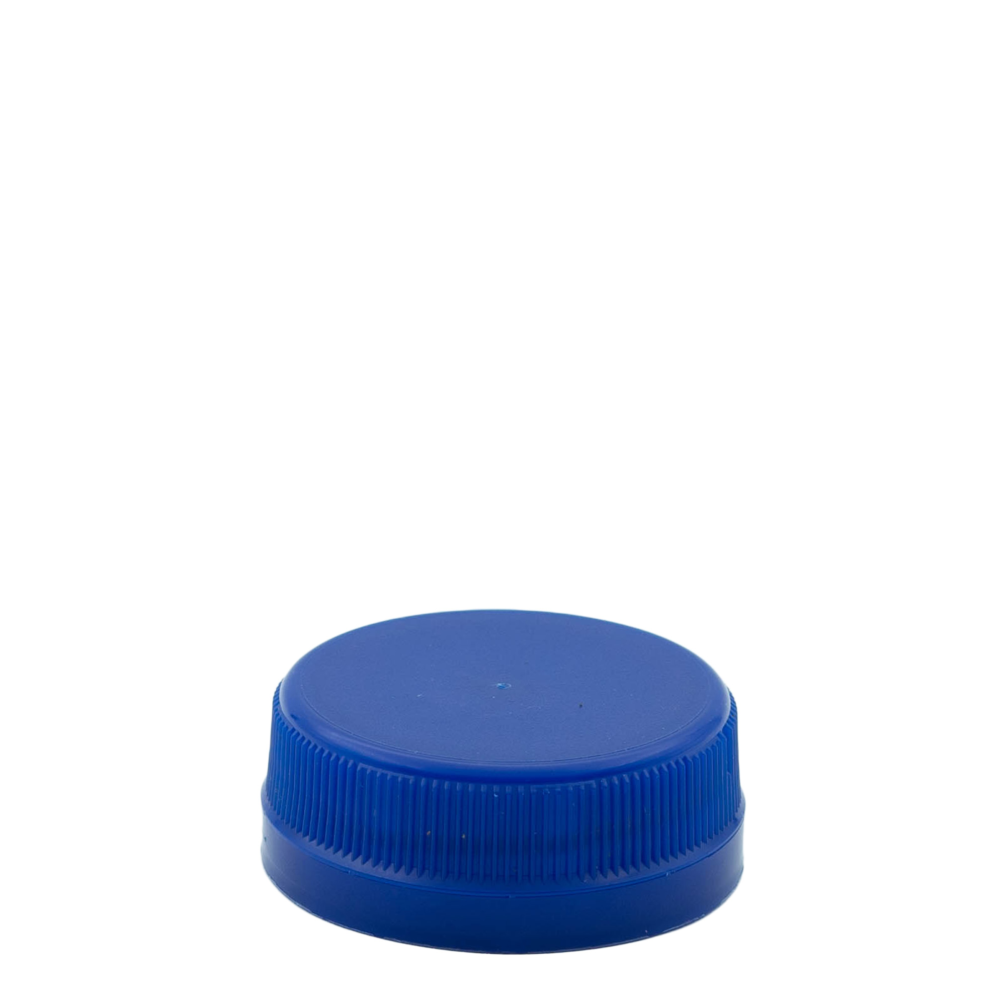 Screw cap for two start thread, PE plastic, blue, for opening: PET 38 mm