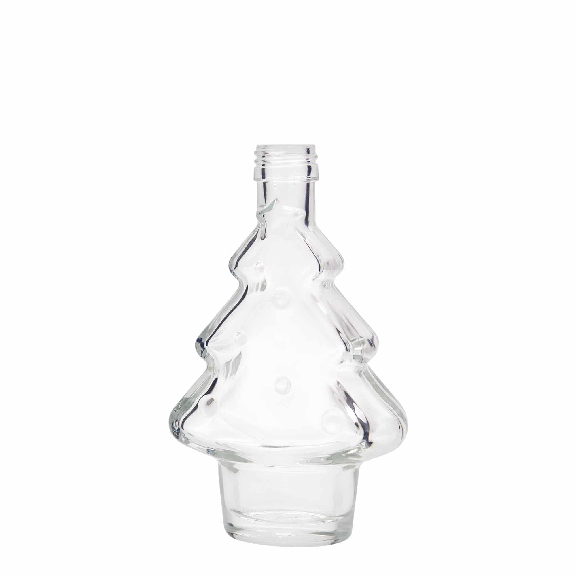 200 ml glass bottle ‘Christmas tree’, opening: PP 28