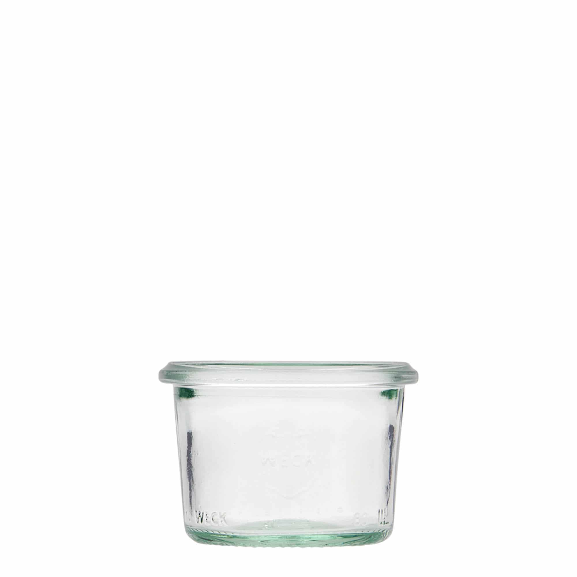 12x 80 ml WECK inverted jar with glass lid RR 60