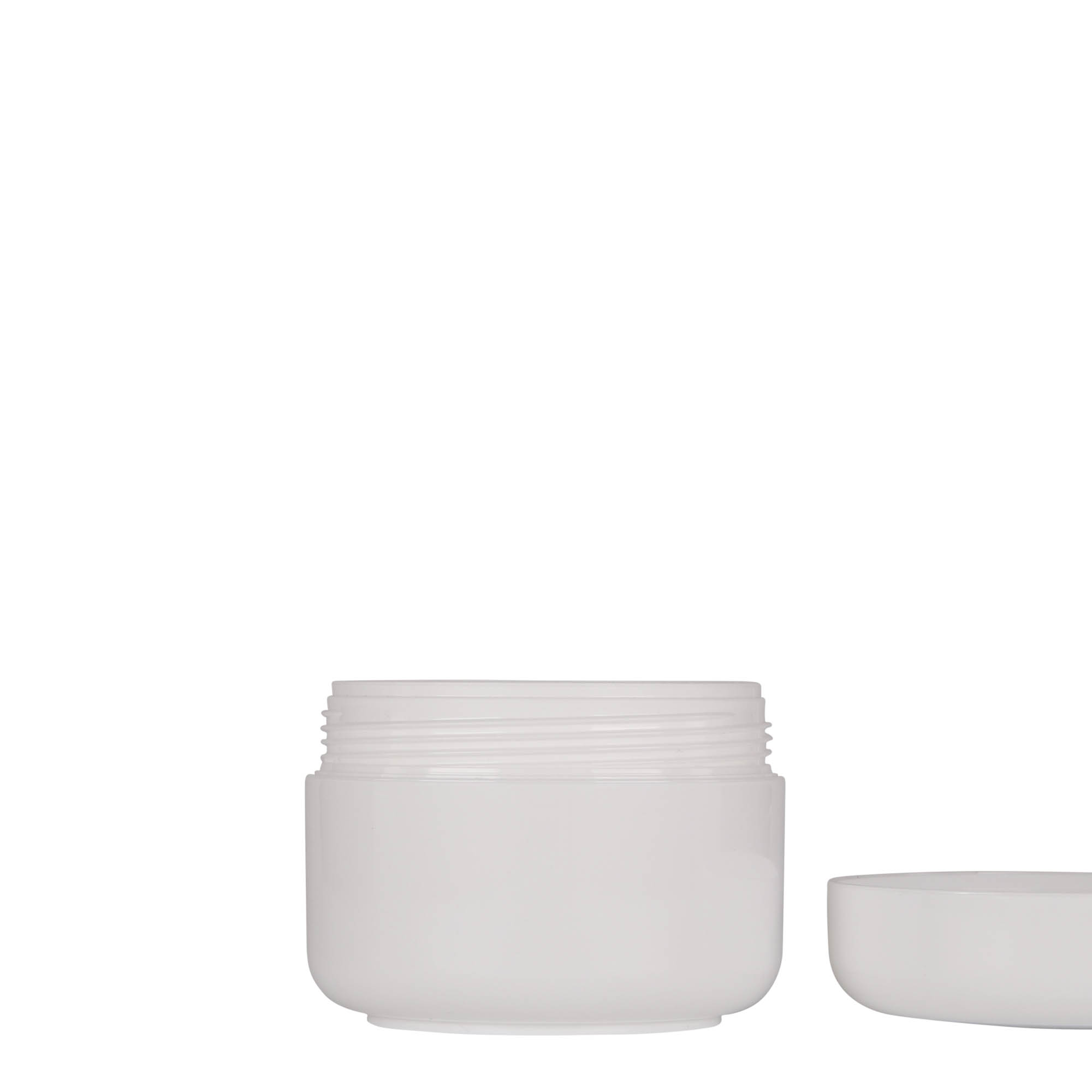 150 ml plastic jar 'Bianca', PP, white, opening: screw cap 150 ml plastic jar 'Bianca', PP, white, opening: screw cap