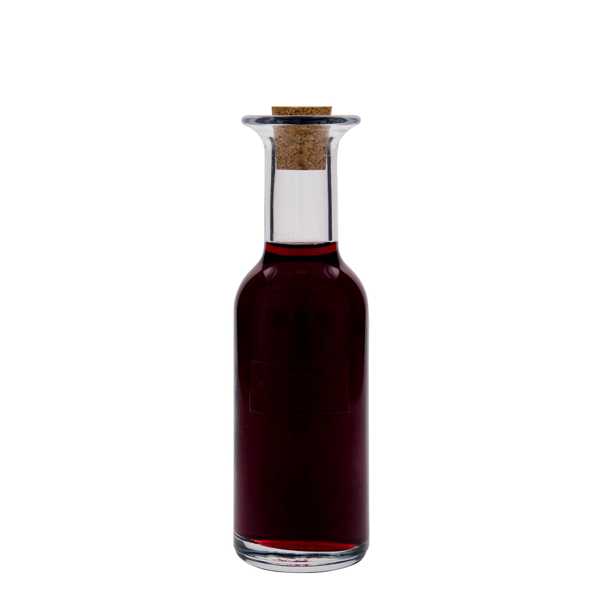 250 ml glass bottle ‘Optima Fine Wine’, opening: cork