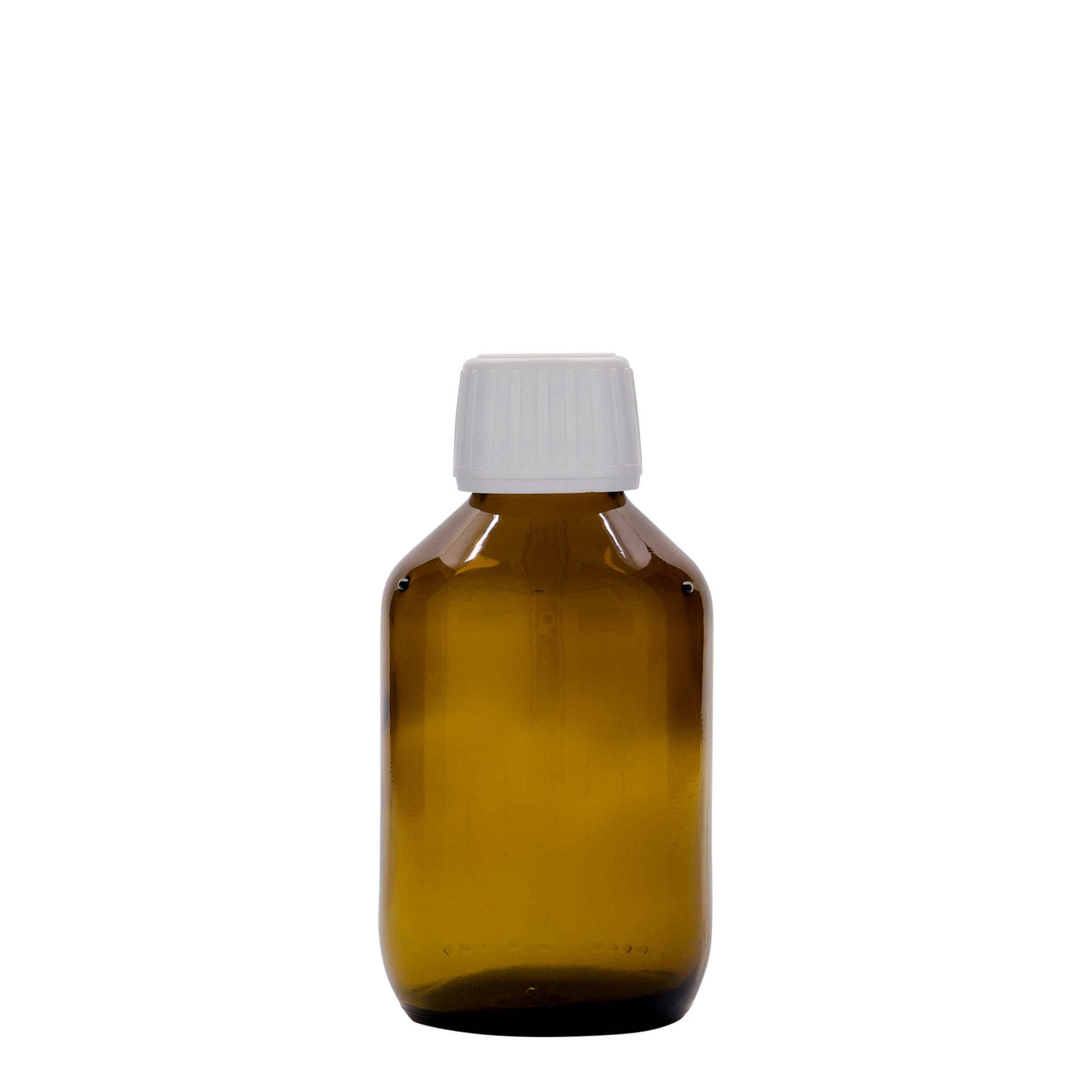 150 ml medicine bottle, brown, glass, closure: PP 28