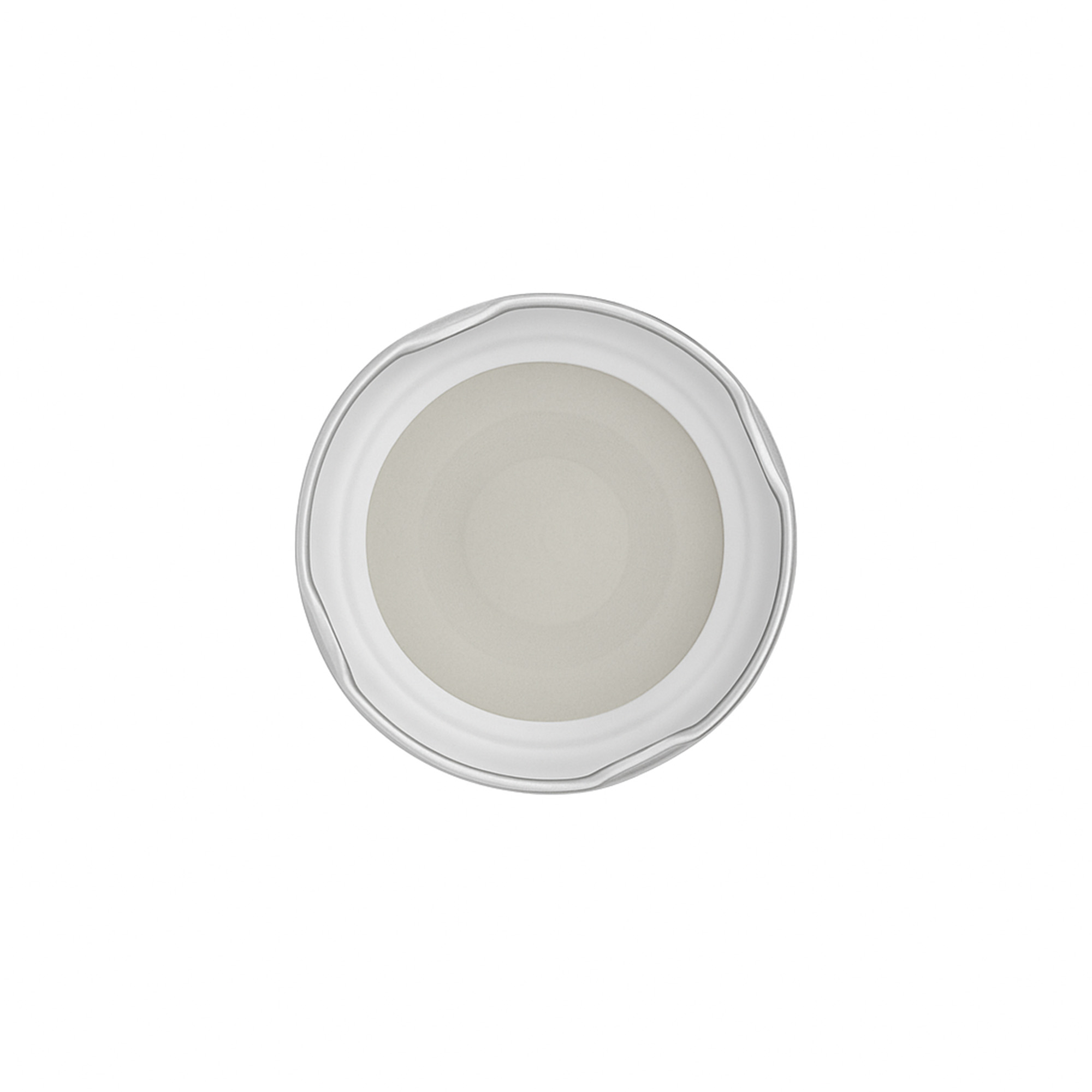 Deep twist off lid, tinplate, silver, for opening: Deep-TO 66