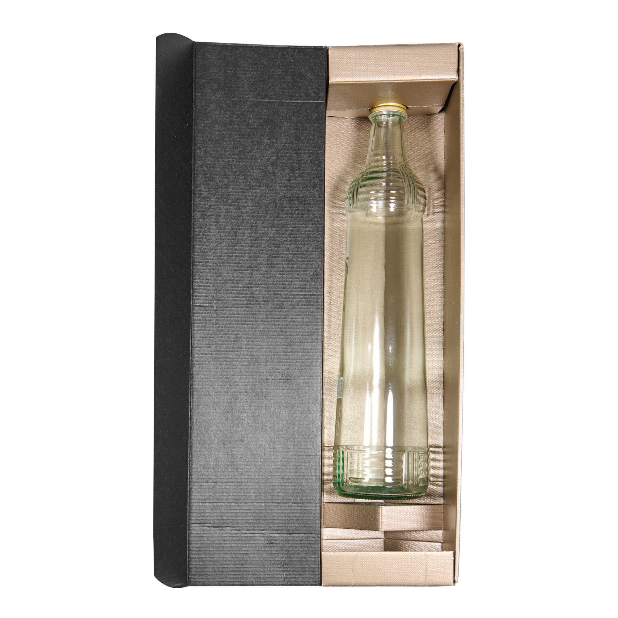 Gift box 'Metallic', rectangular, card, champagne