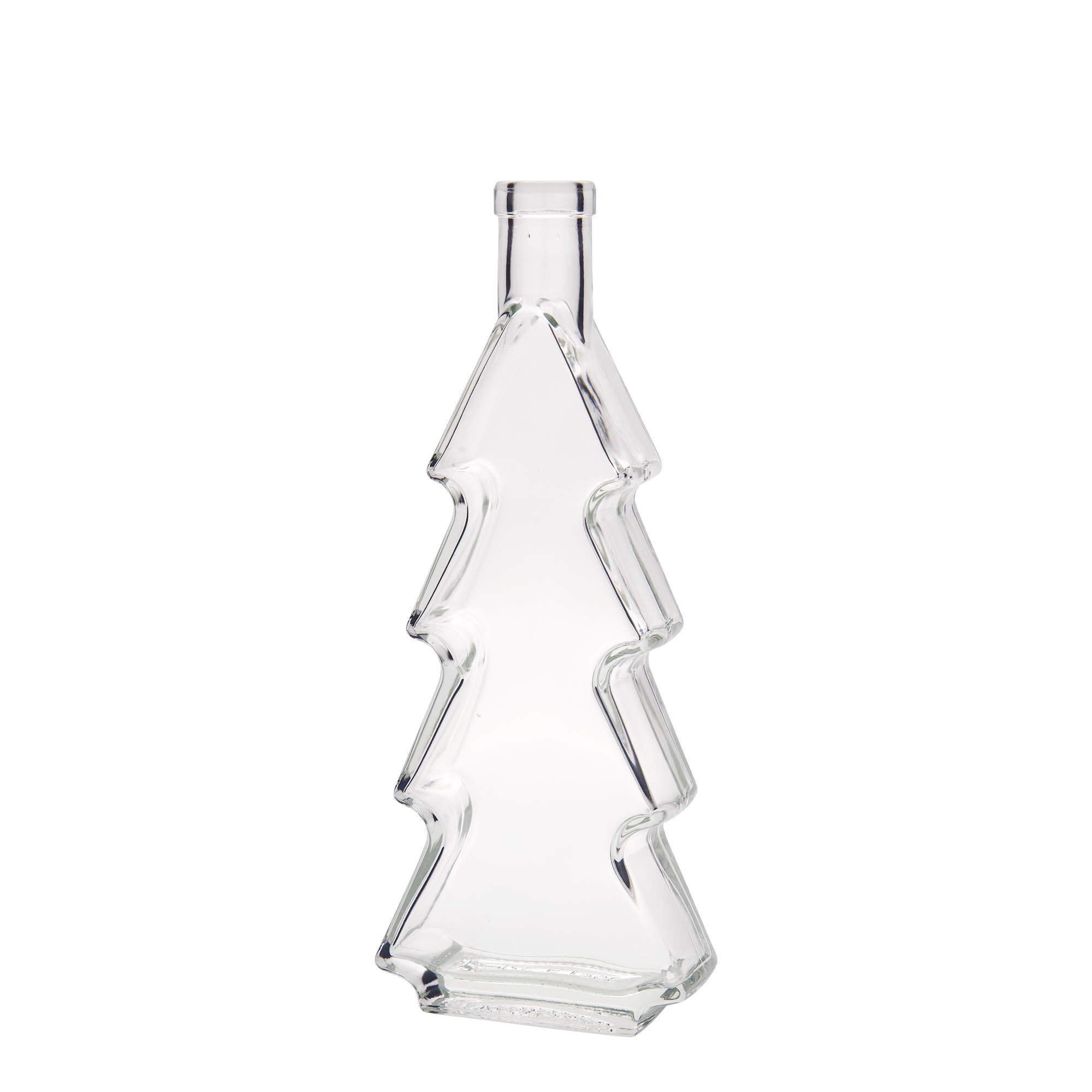 350 ml glass bottle 'Christmas tree', opening: cork 350 ml glass bottle 'Christmas tree', opening: cork