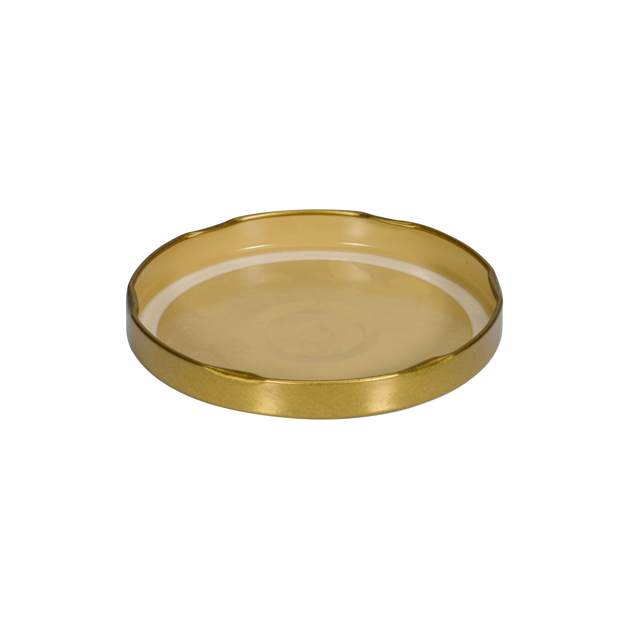 Twist off lid, tinplate, gold, for opening: TO 100 Twist off lid, tinplate, gold, for opening: TO 100