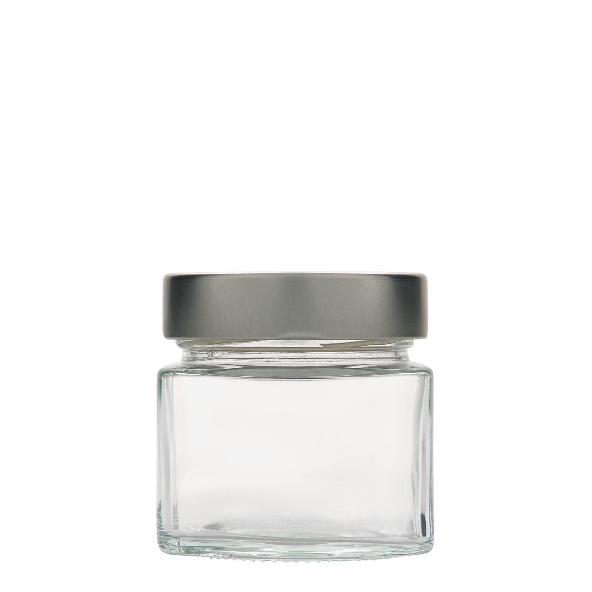 212 ml square glass ‘Kimba’, opening: Extra-Deep-Twist-off (EDTO 70)