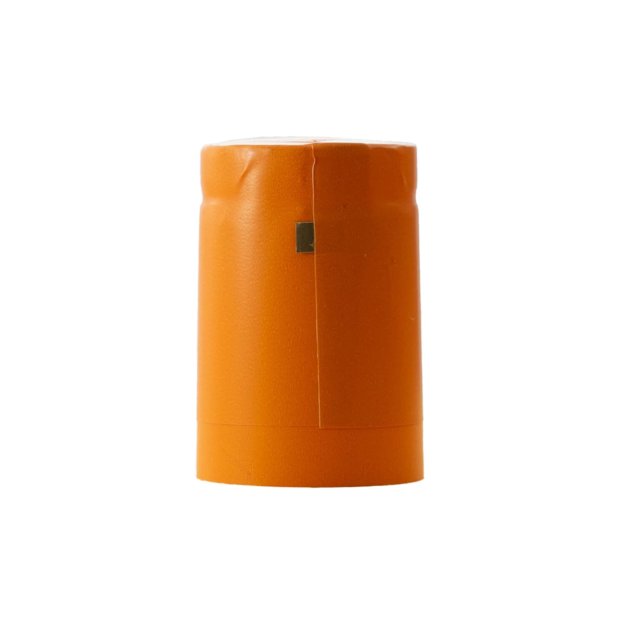 Shrink capsule 32x41, PVC plastic, orange