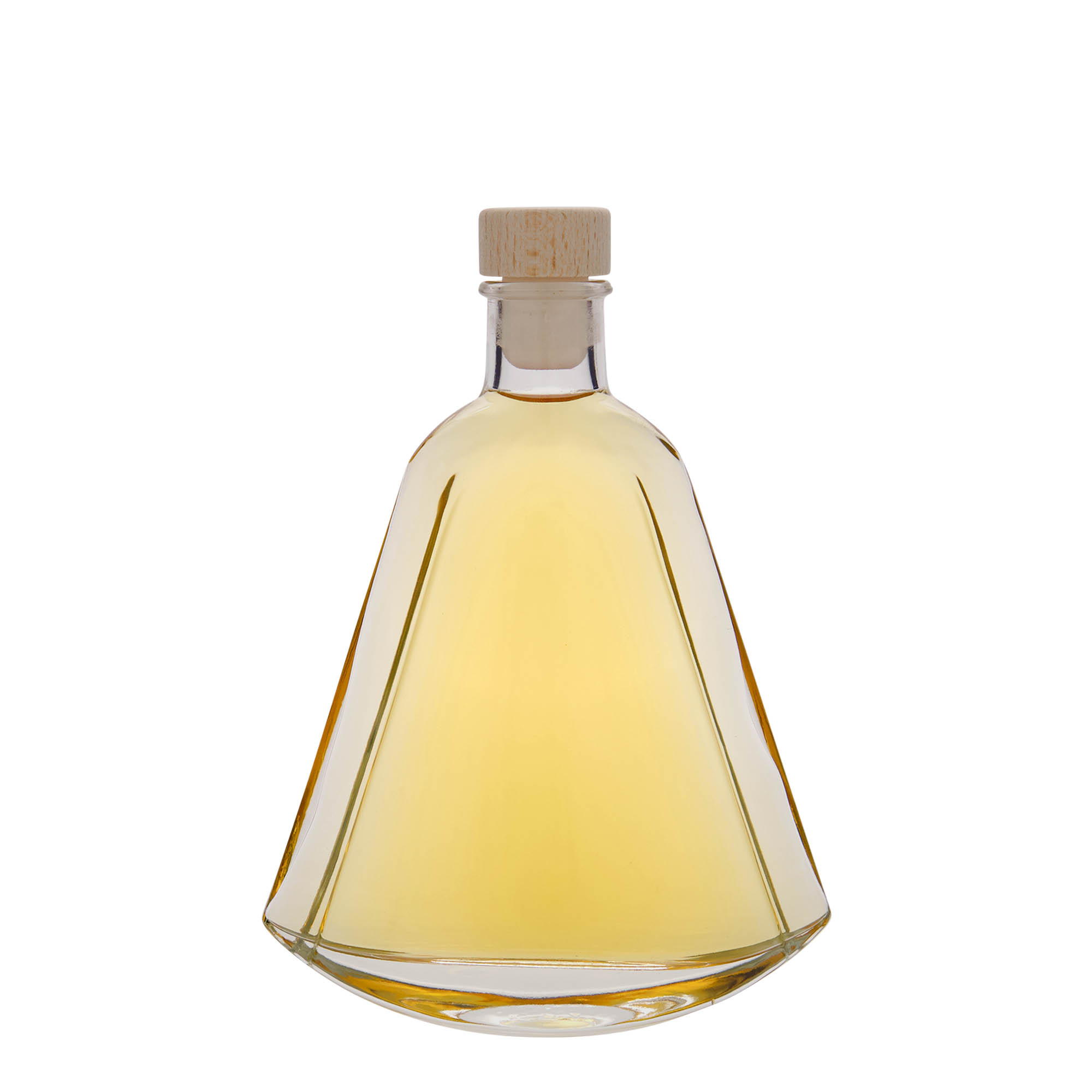 200 ml glass bottle 'Maurizio', oval, opening: cork