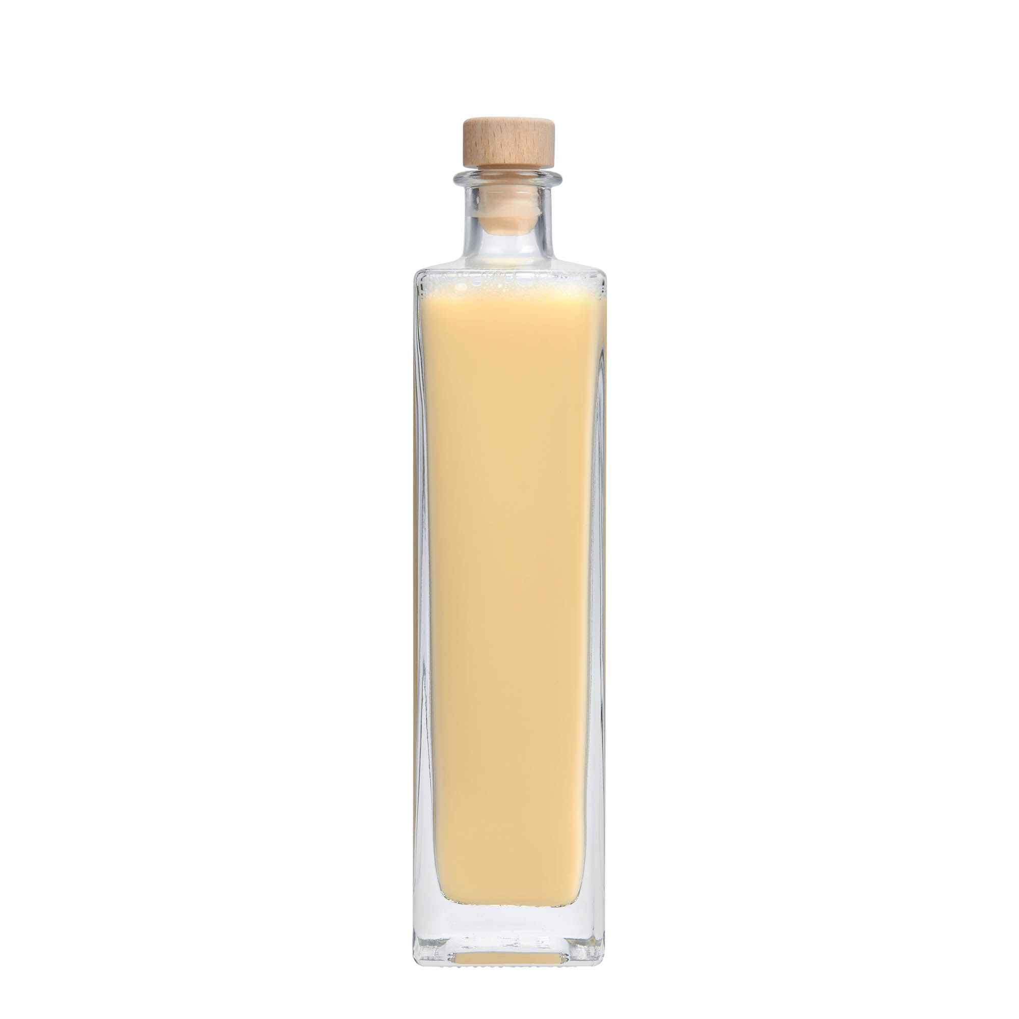 500 ml glass bottle 'Rafaello', square, opening: cork