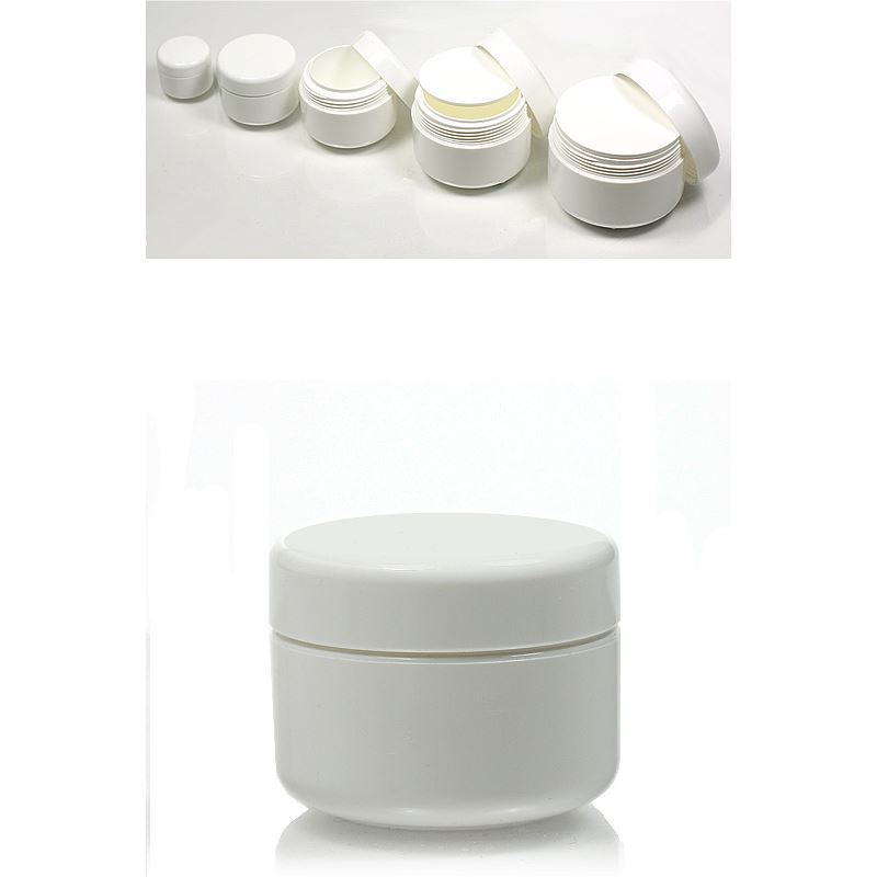 15 ml plastic jar 'Bianca', PP, white, closure: screw cap