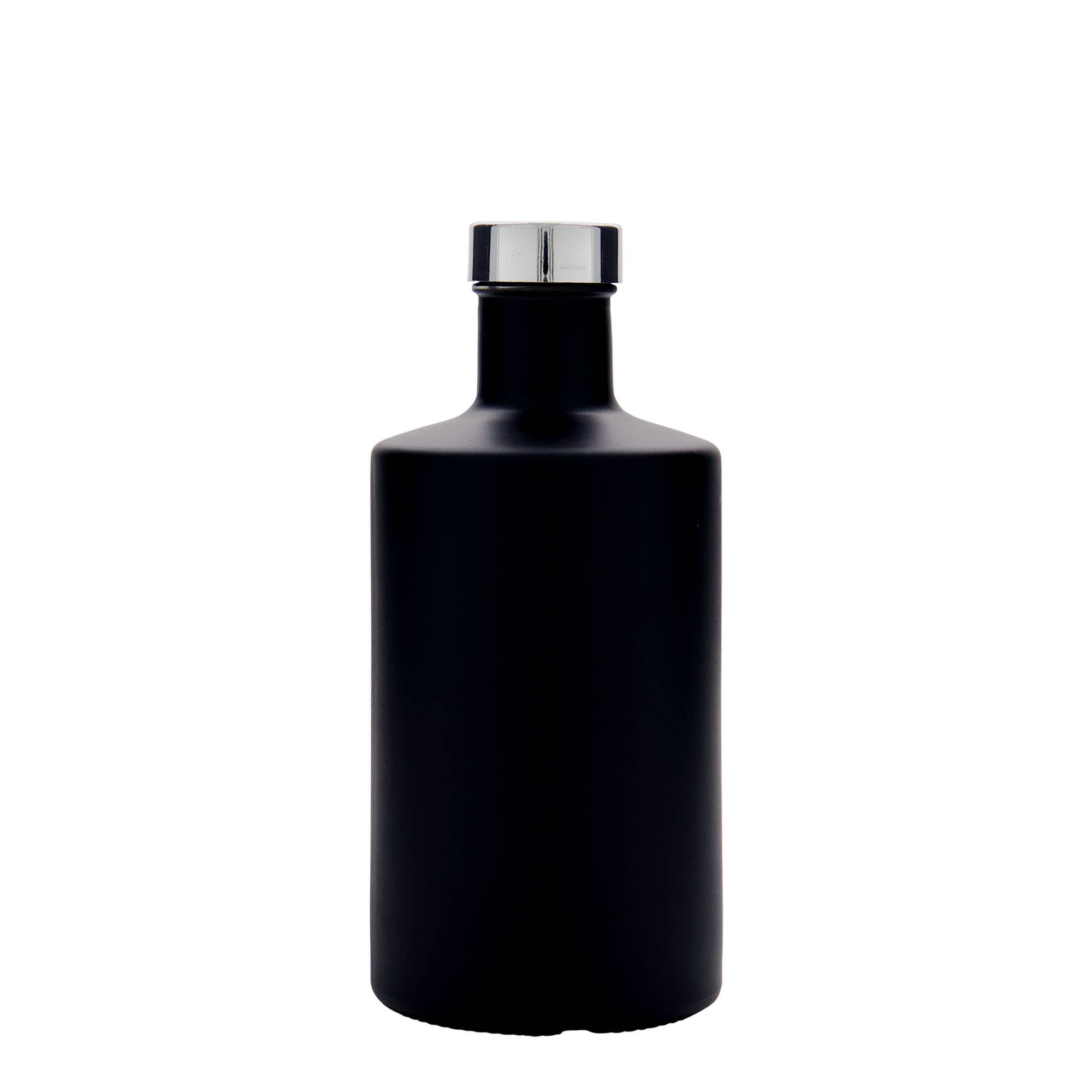 500 ml glass bottle 'Caroline', black, opening: GPI 33