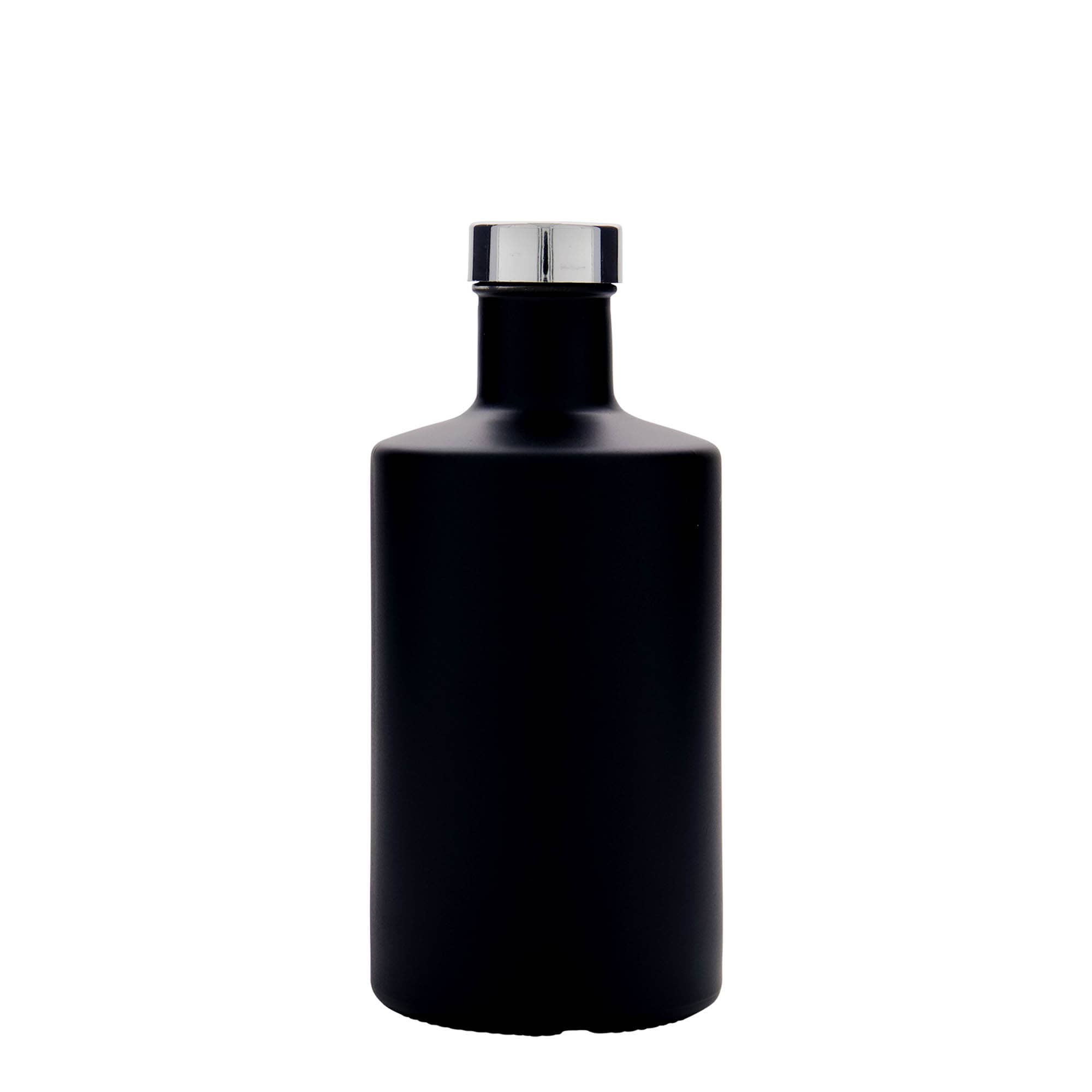 500 ml glass bottle ‘Caroline’, black, opening: GPI 33