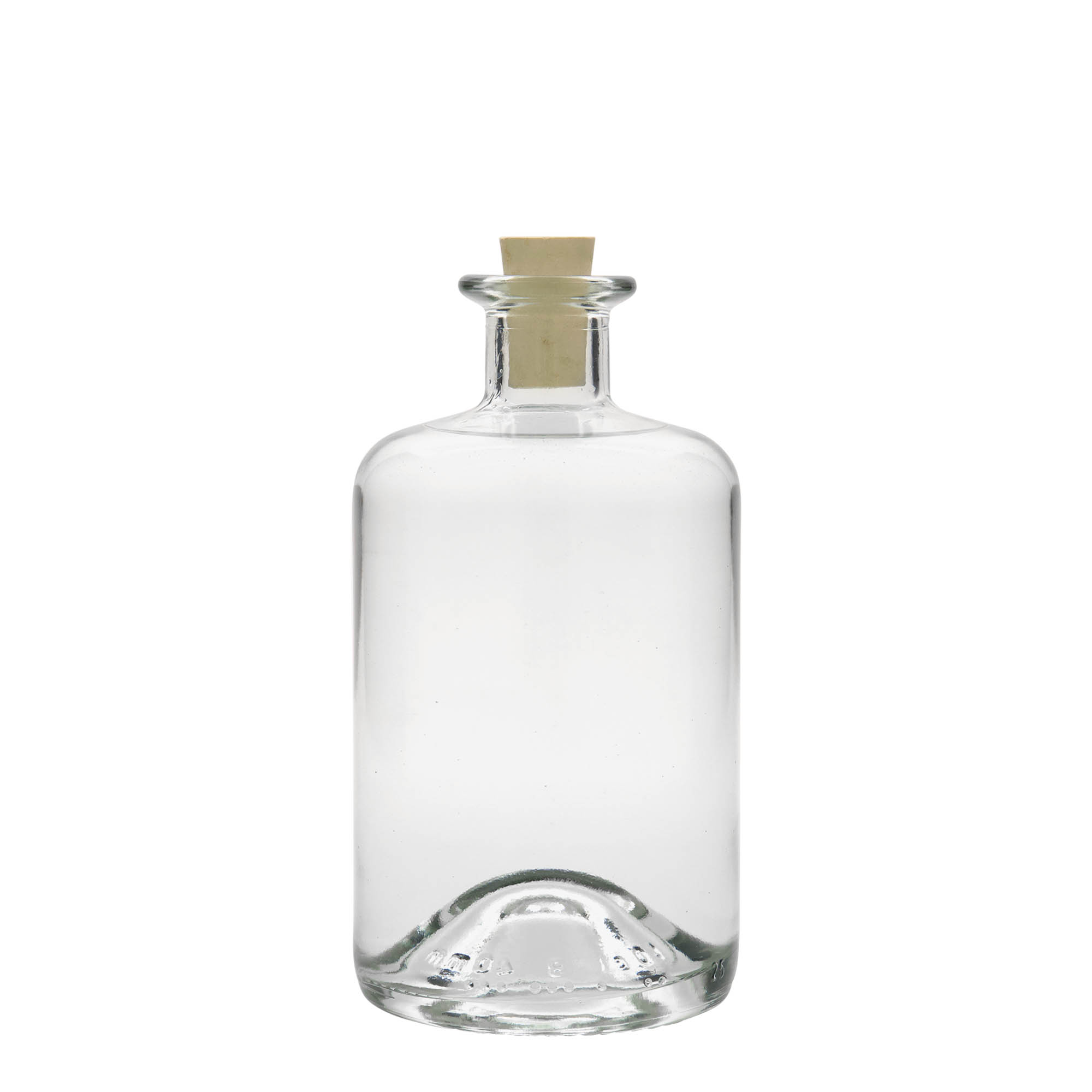 500 ml glass bottle apothecary, opening: cork