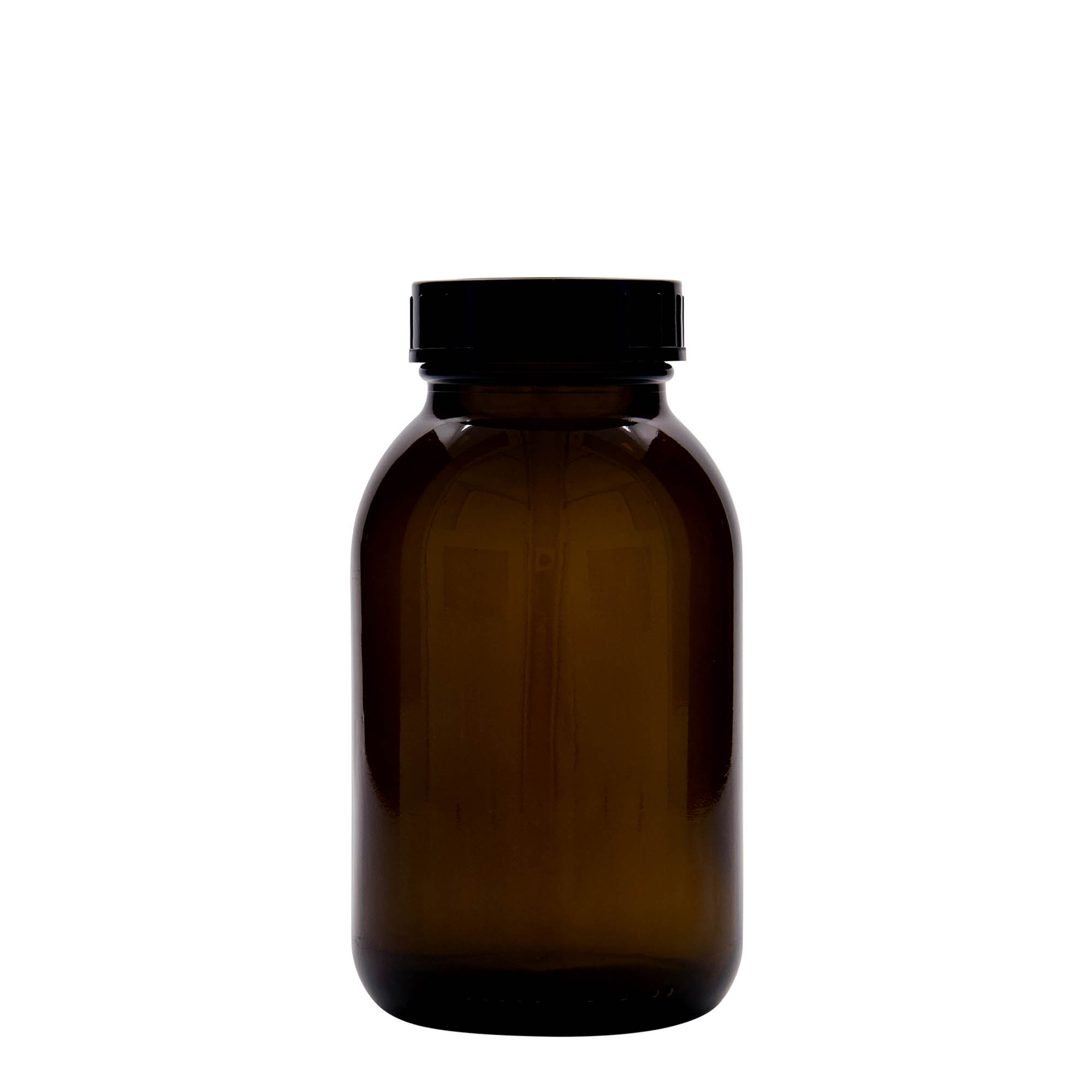 500 ml wide-neck jar, brown, opening: DIN 55 500 ml wide-neck jar, brown, opening: DIN 55